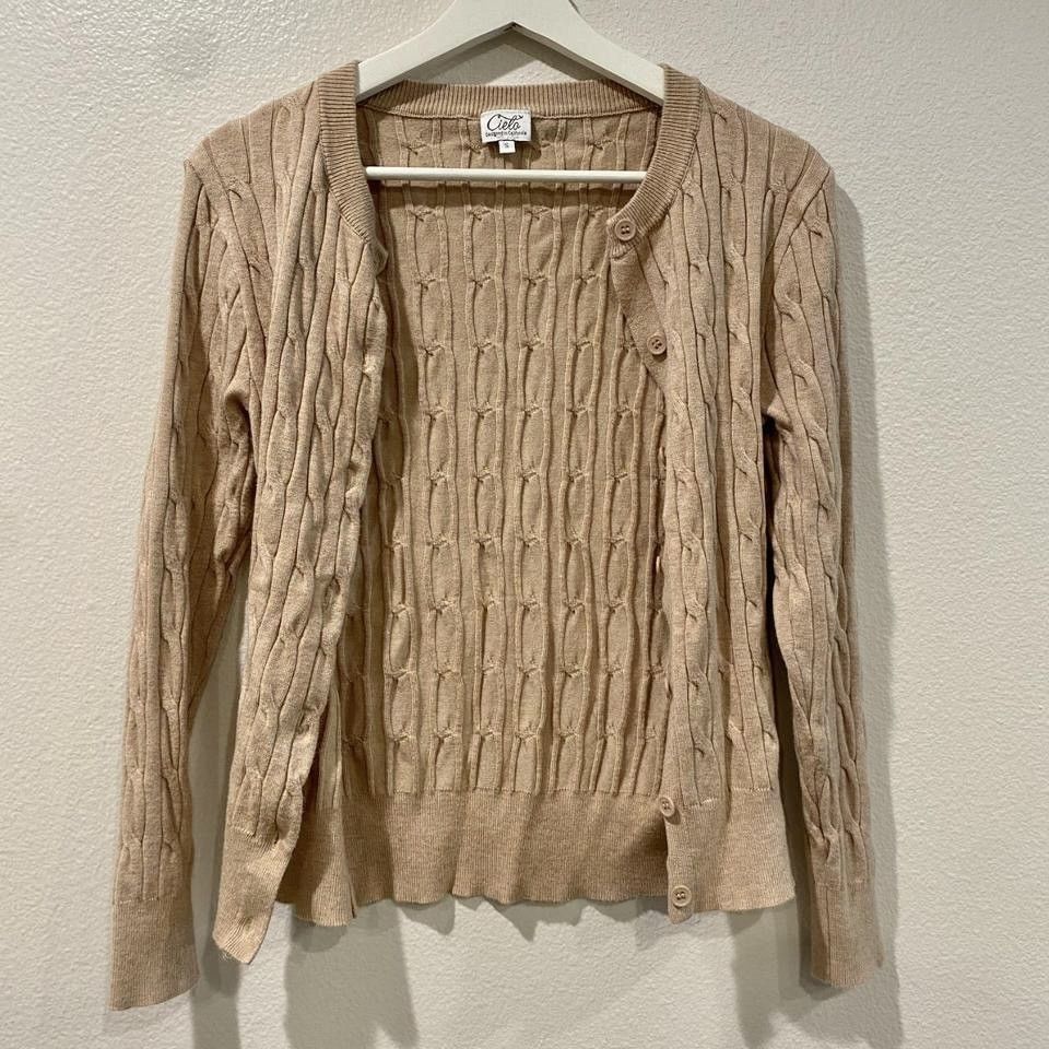 Other Brand New Beige Button-Down Cardigan Size S / US 4 / IT 40 - 4 Thumbnail