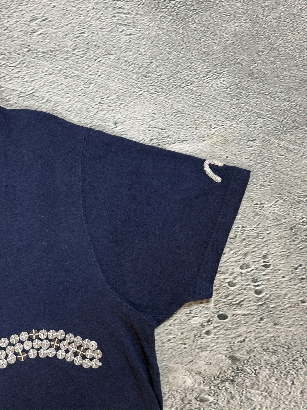 Evisu Evisu t-shirt vintage big logo studded navy seagull Size US XL / EU 56 / 4 - 3 Thumbnail