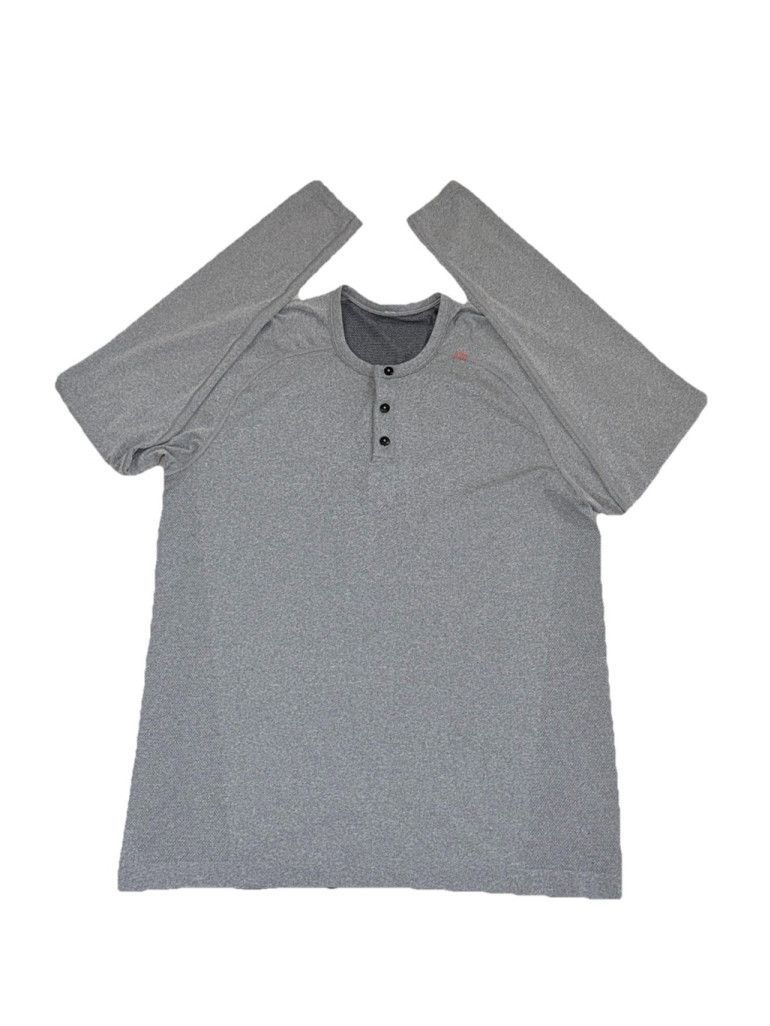 Lululemon LULULEMON METAL VENT LONG SLEEVE HEATHERED LIGHT GREY LARGE Size US L / EU 52-54 / 3 - 1 Thumbnail