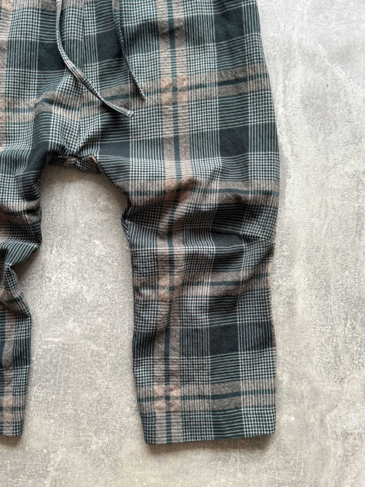 Rundholz RUNDHOLZ Check Dropped Crotch Wool/Cotton Trouser Size US 34 / EU 50 - 5 Thumbnail