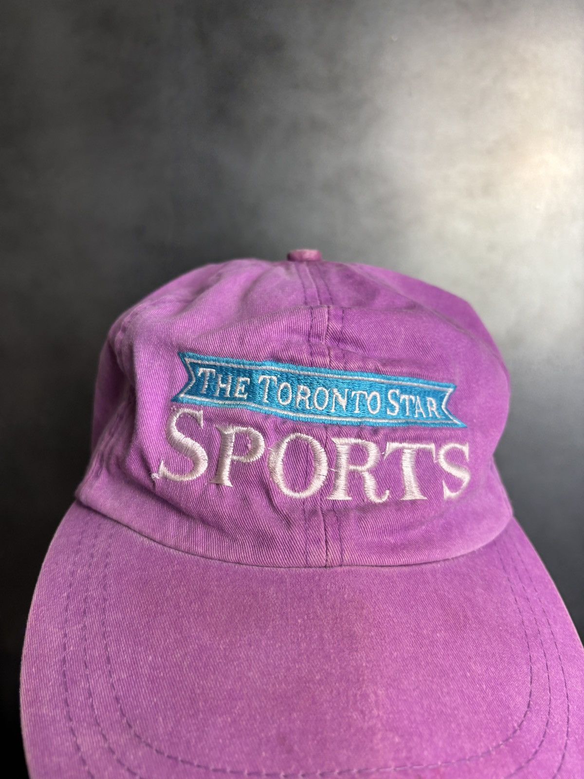 Vintage 1990s Strapback Cap Faded Long Brim Vintage Toronto Star 90s Size ONE SIZE - 13 Thumbnail