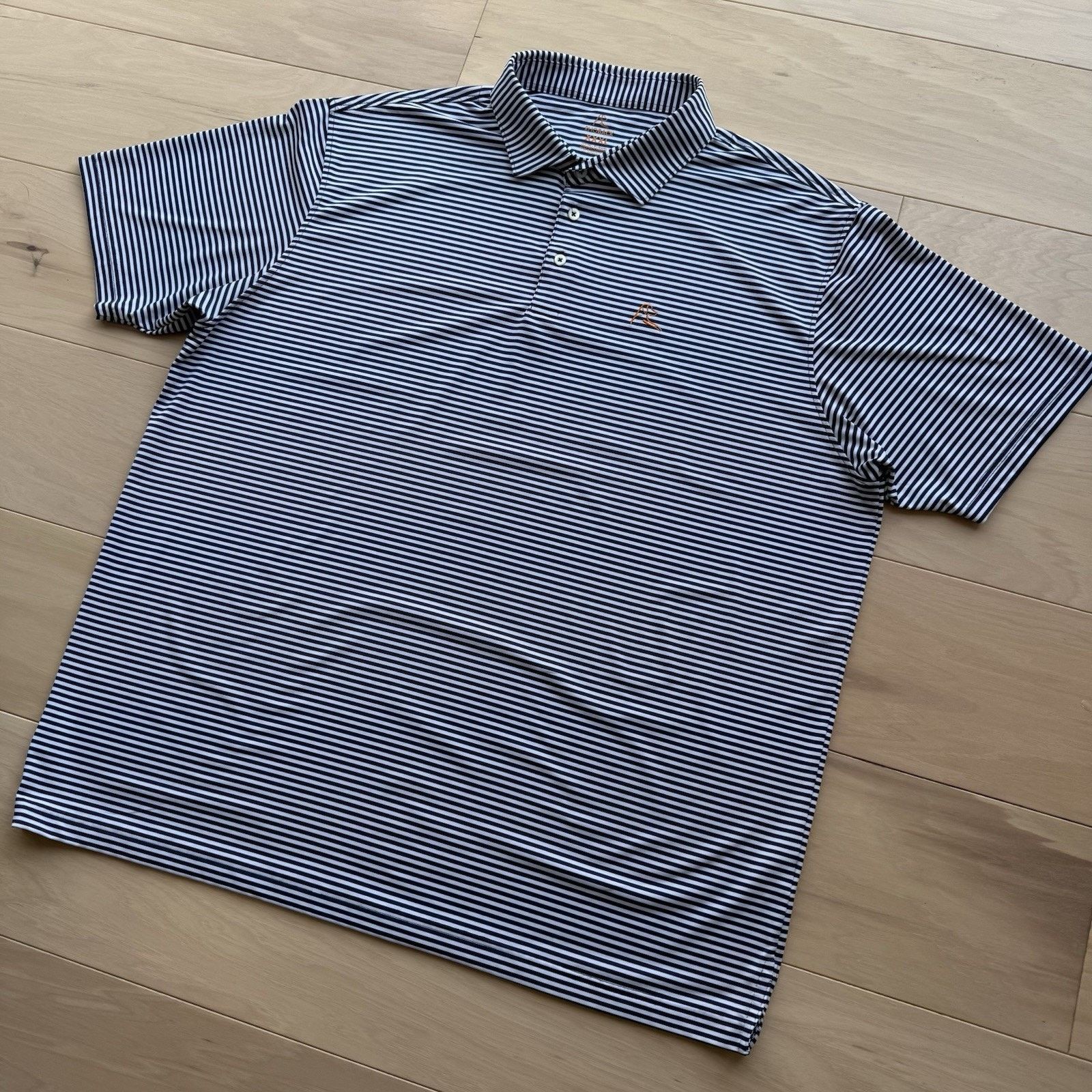 Other Rhoback Polo Shirt 3XL Navy White Striped Golf Tennis Size US XXL / EU 58 / 5 - 8 Thumbnail