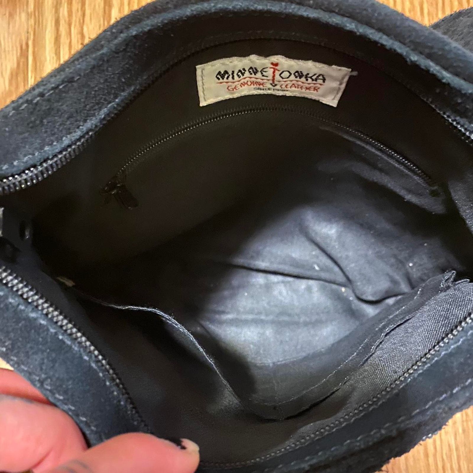 Minnetonka Minnetonka shoulder bag black fringe Size ONE SIZE - 6 Thumbnail