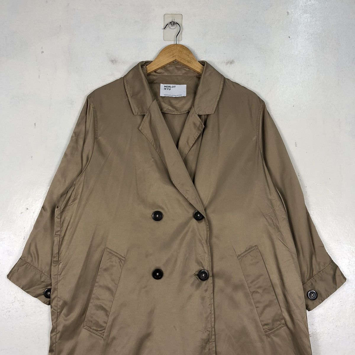 Japanese Brand × Other Merlot Ikyu Double Breasted Overcoat Size US M / EU 48-50 / 2 - 2 Thumbnail