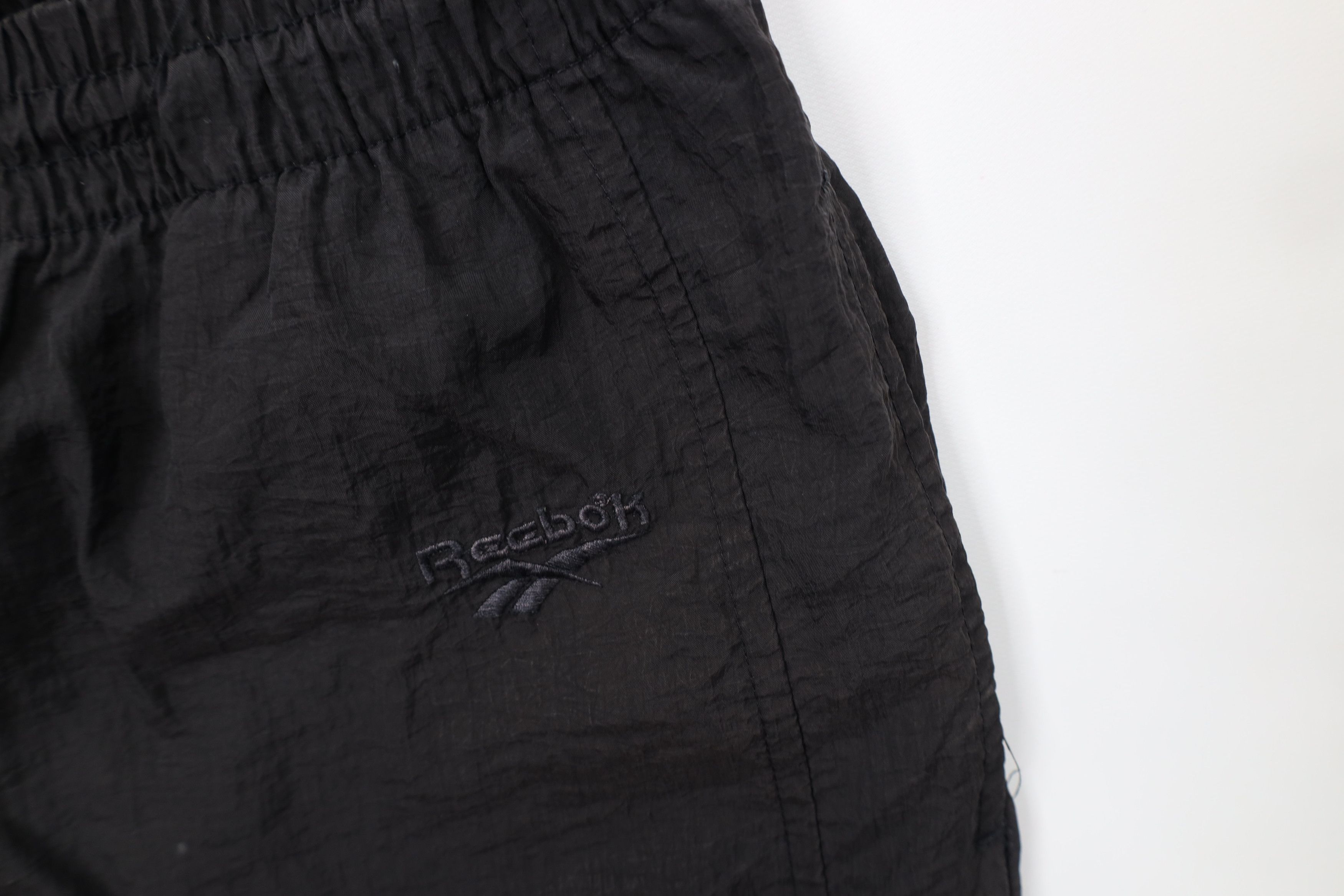 Reebok Vintage 90s Reebok Spell Out Windbreaker Joggers Pants Black Size US 36 / EU 52 - 8 Thumbnail