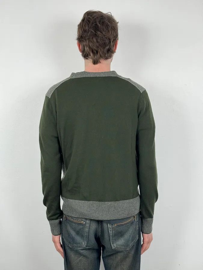 Bottega Veneta FW2017 Bottega Veneta Green & Grey Wool Cardigan Size US M / EU 48-50 / 2 - 3 Thumbnail