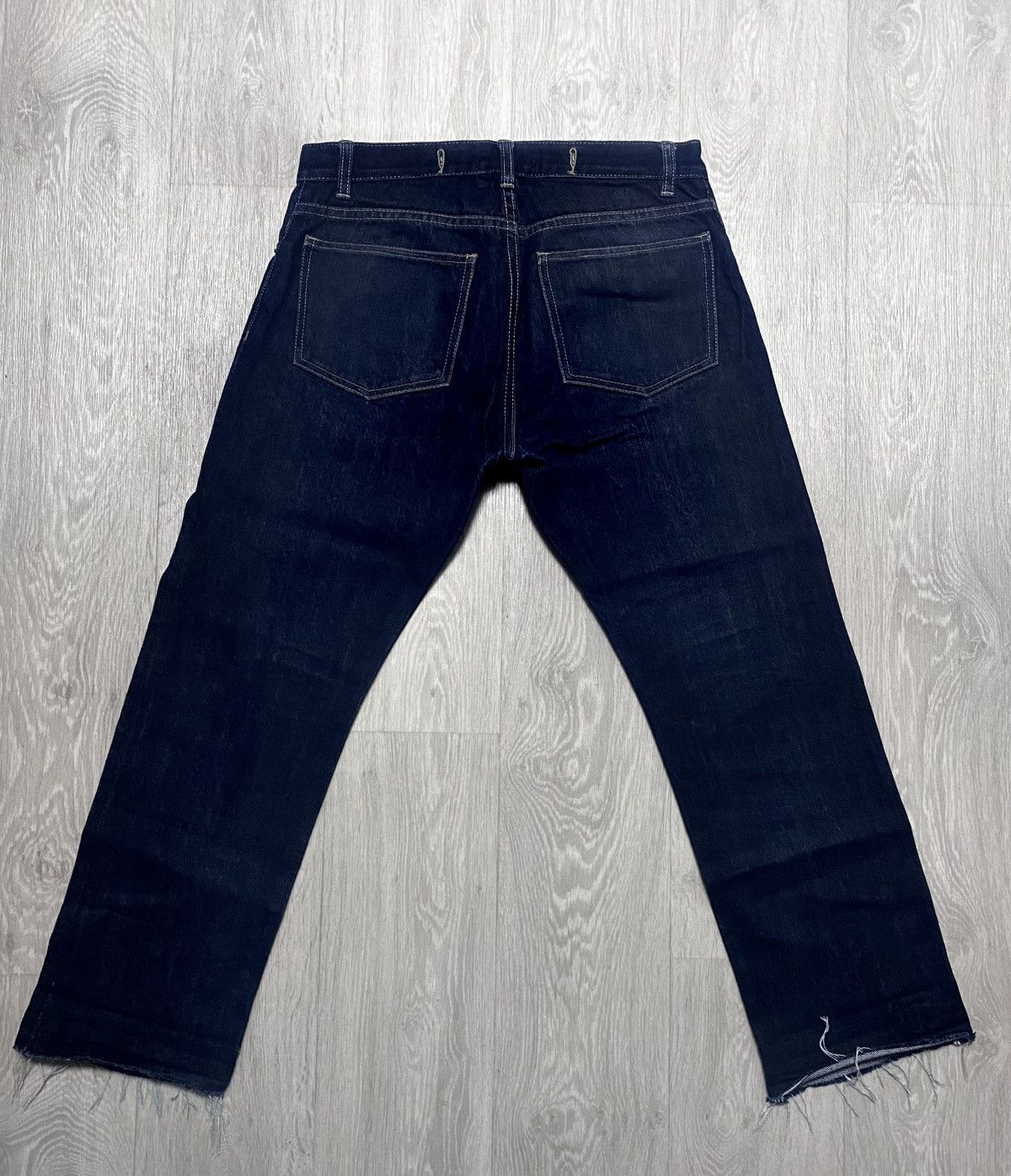YMC YMC You Must Create Red Selvage Denim Cropped Faded Jeans Size US 29 - 7 Thumbnail