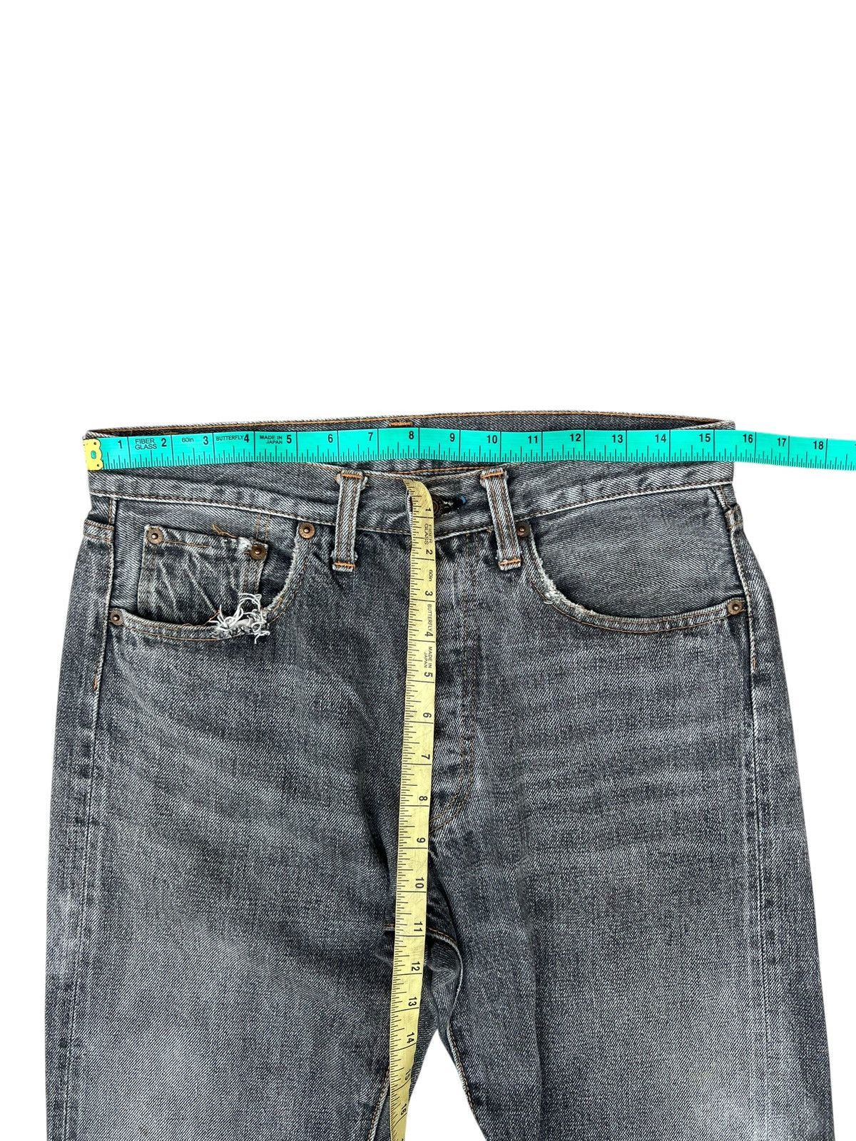 Denime Vintage DENIME Orizzonti Faded Distress Denim Selvedge Jeans Size US 30 / EU 46 - 2 Thumbnail