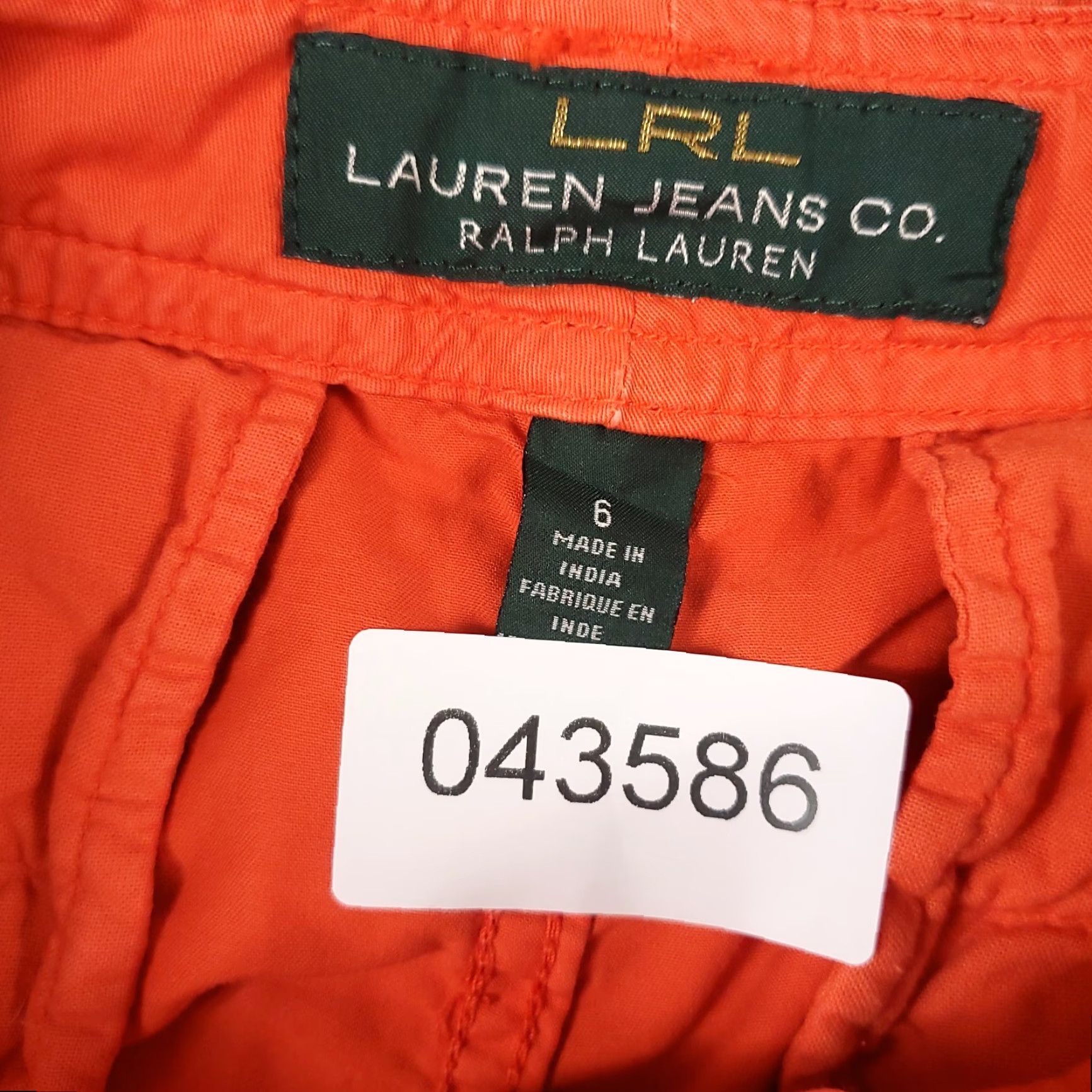 Ralph Lauren VINTAGE Ralph Lauren Womens Chino Shorts Size 12 30 Orange Casual Flat Front Classic Size 30" / US 8 / IT 44 - 8 Thumbnail