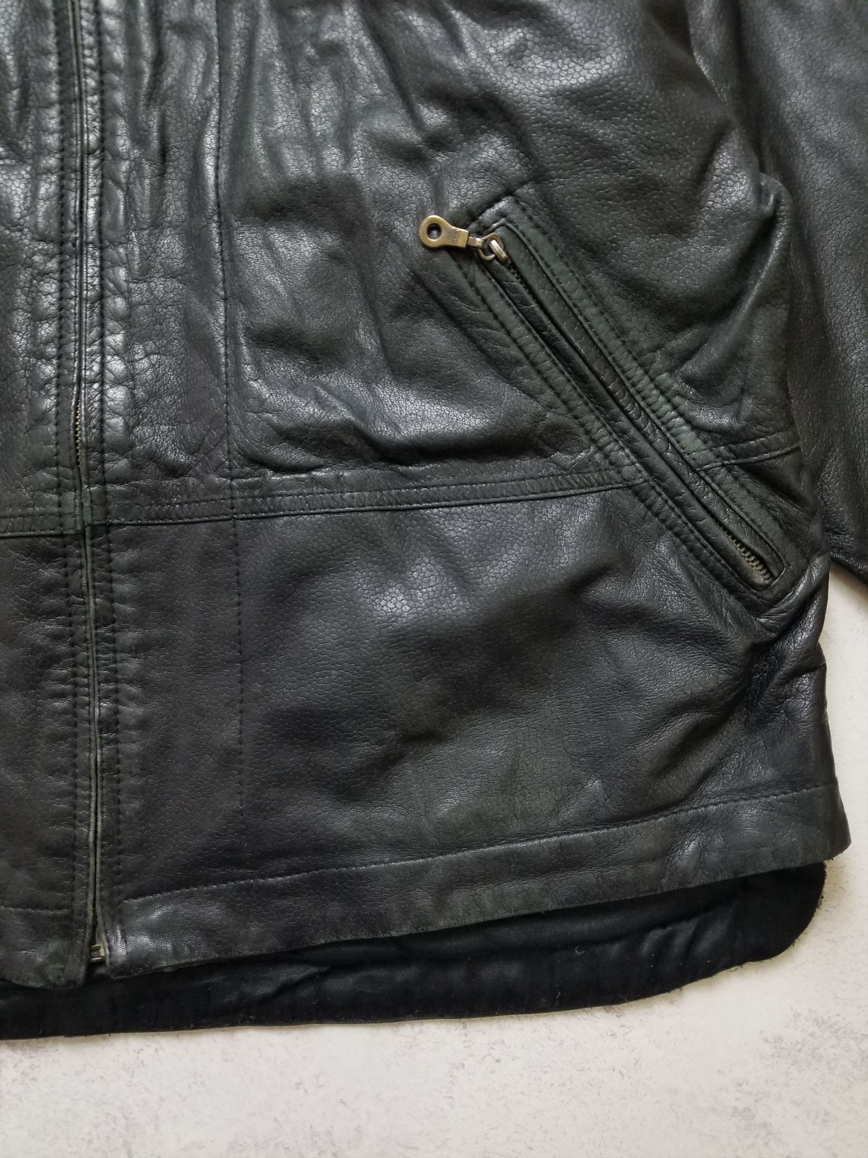 Reebok Vintage Reebok Oiled Lamb Nappa Leather Jacket Men's Size 46 Size US XL / EU 56 / 4 - 12 Thumbnail
