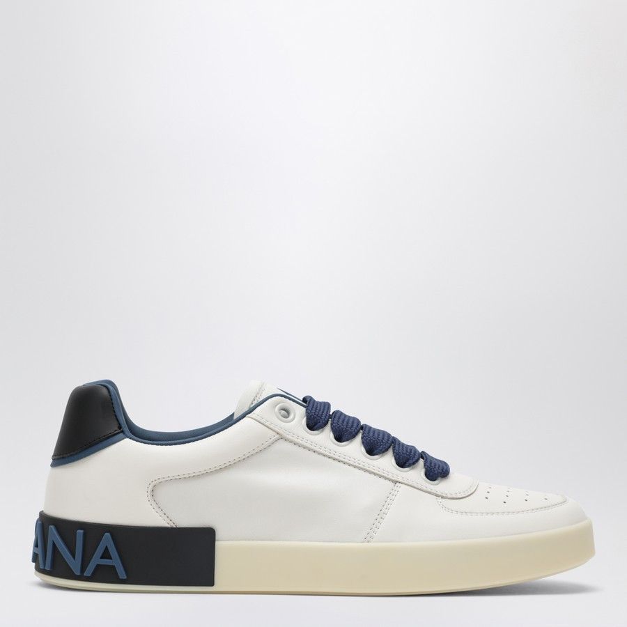Dolce & Gabbana o1d2blof0226 Low-Top Sneakers in White/Blue Size US 7.5 / EU 40-41 - 1 Thumbnail