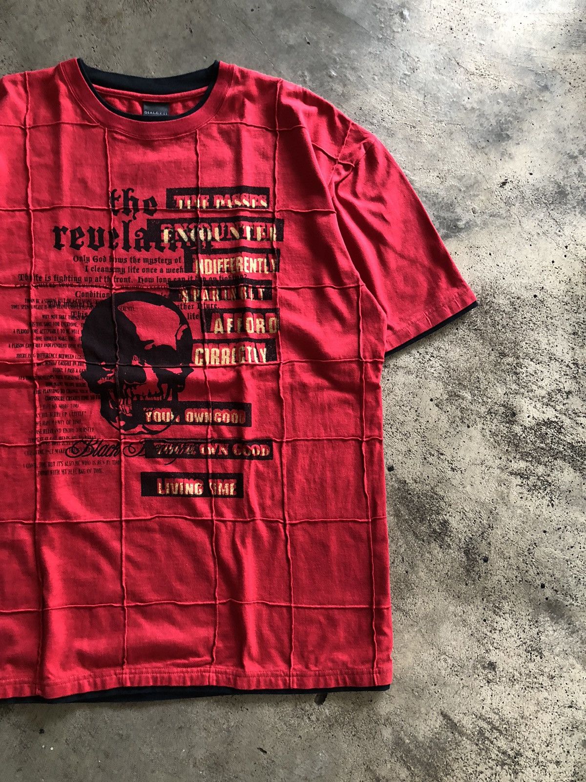 If Six Was Nine × Japanese Brand × Le Grande Bleu (L.G.B.) JAPANESE DIALETTI POEM SEDITIONARIES SKULL PUNK STYLE Size US XL / EU 56 / 4 - 2 Thumbnail