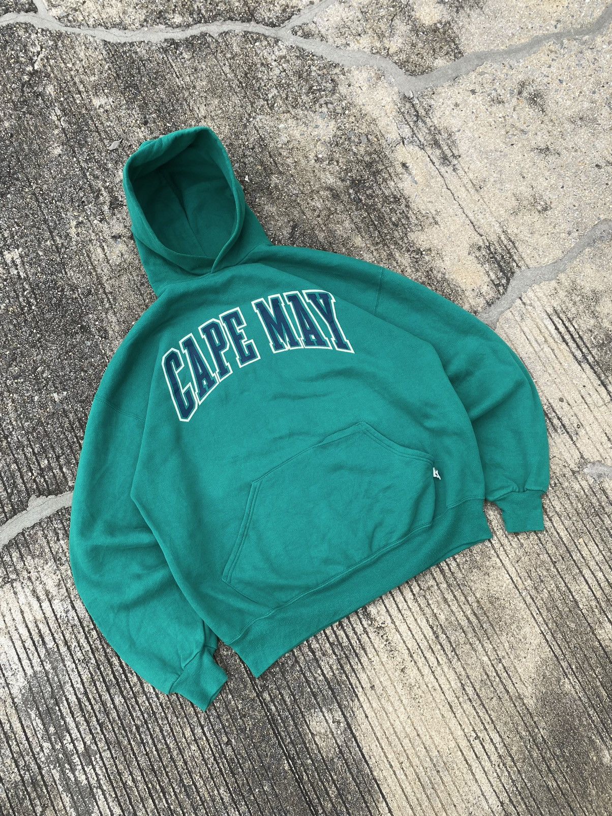 Russell Athletic Vintage Russell Athletic Hoodie Mint Green Size US XL / EU 56 / 4 - 3 Thumbnail