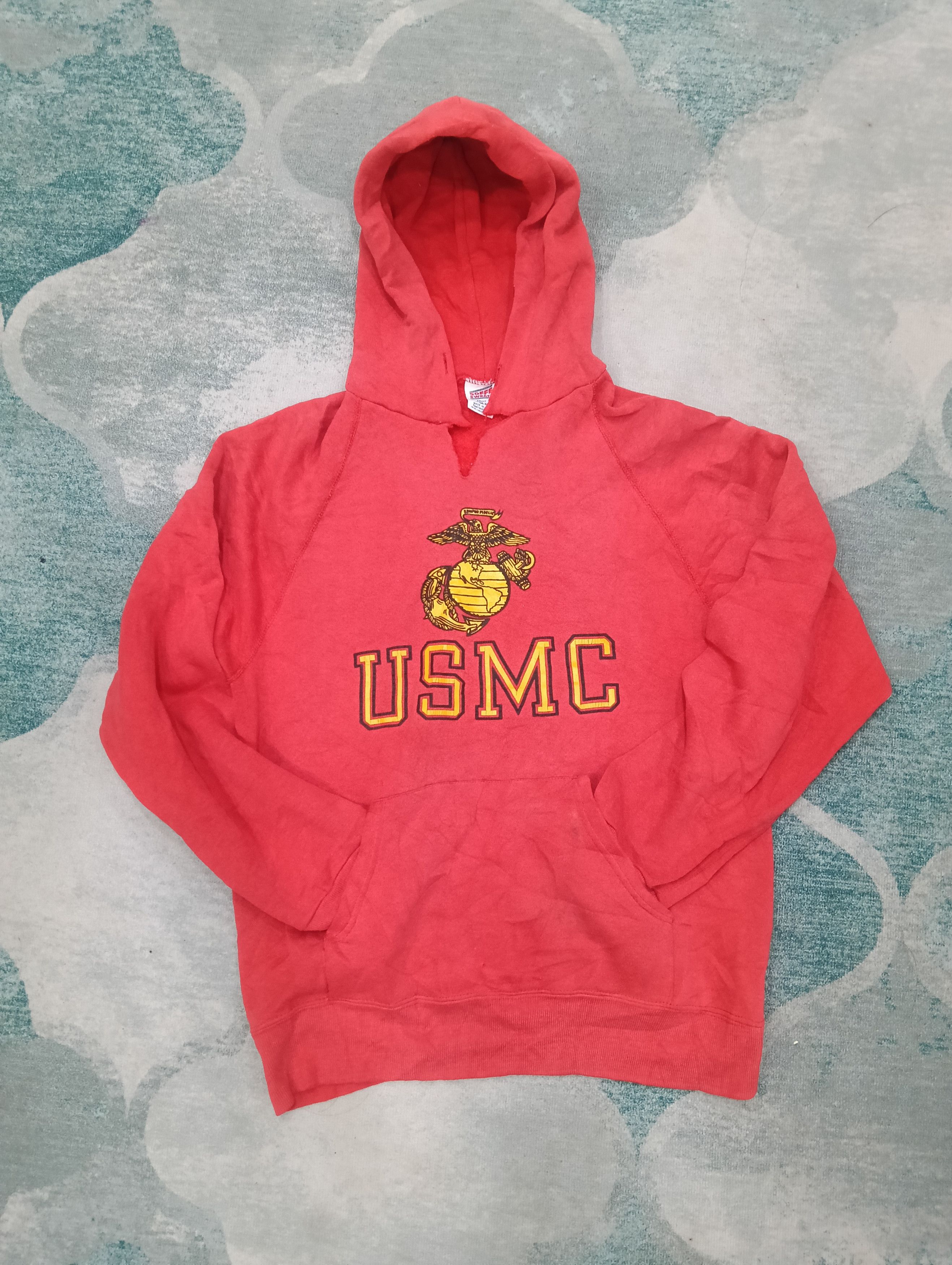 Vintage Vintage 80s USMC Hoodie Size US M / EU 48-50 / 2 - 3 Thumbnail