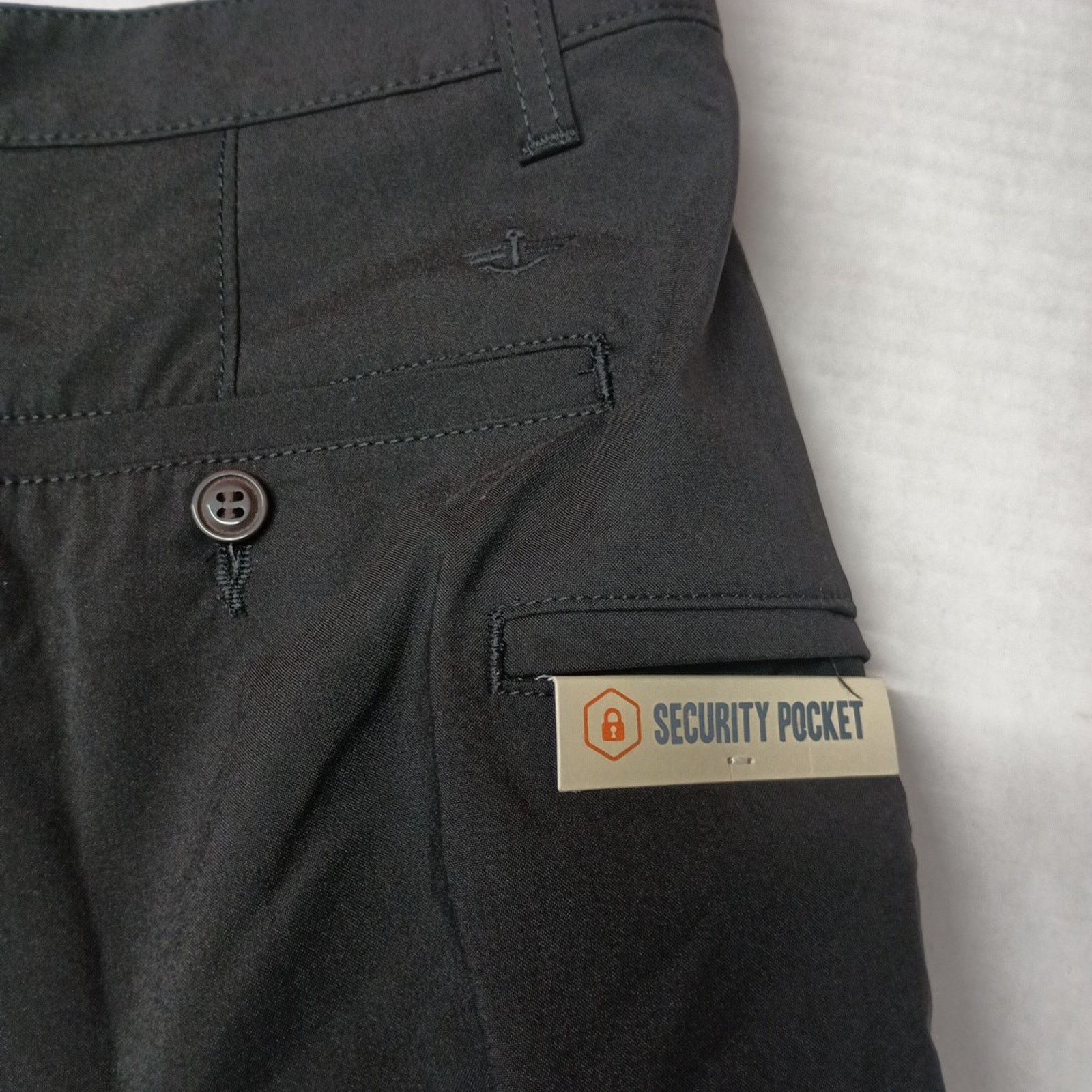 Dockers Dockers Perfect Shorts Men's 36 Black 10" Inseam Chino Size US 36 / EU 52 - 8 Thumbnail