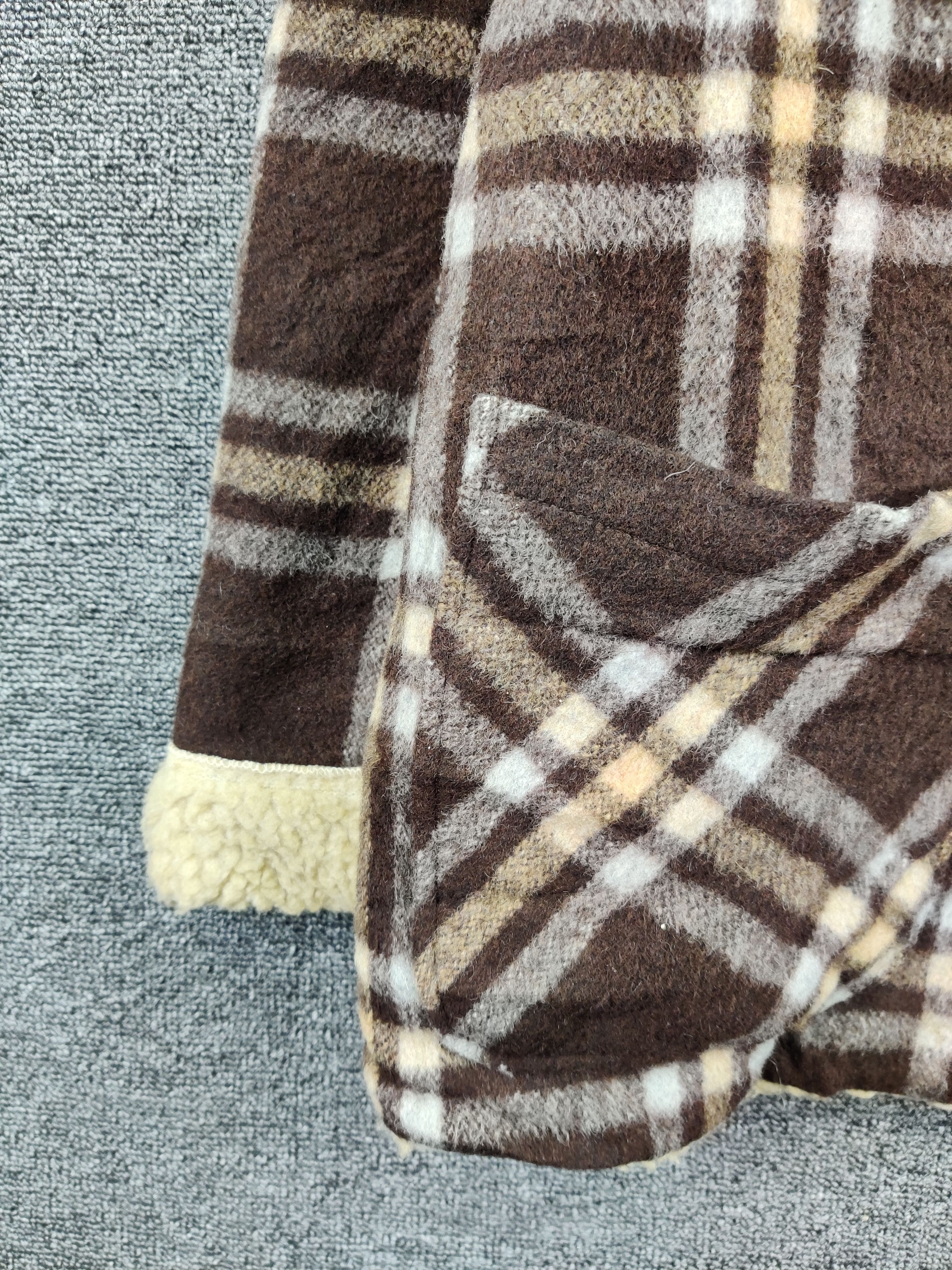 Super Lovers Vintage Super Lovers Plaid Sherpa Lined Hooded Duffle Coat Size US M / EU 48-50 / 2 - 3 Thumbnail