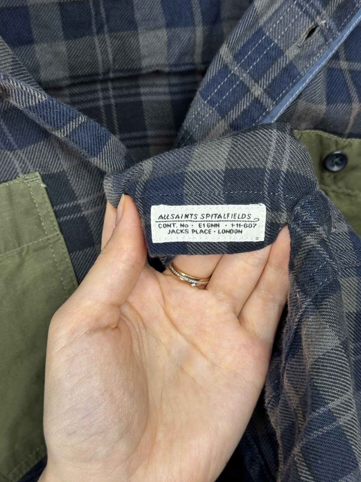 Allsaints Allsaints Spitalfields Slim Fit Admindsen LS Checkered shirt Size US M / EU 48-50 / 2 - 8 Thumbnail