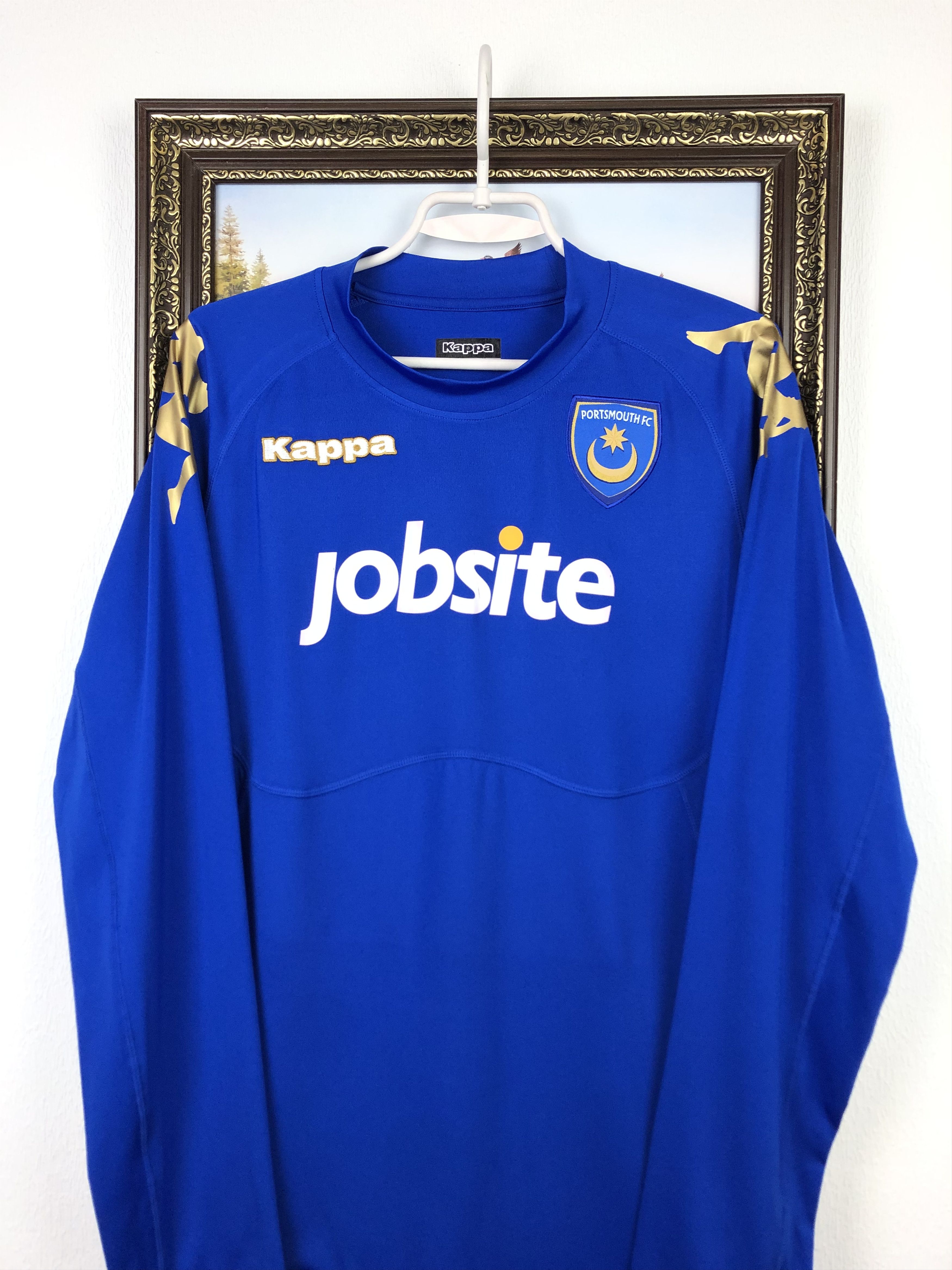 Kappa Portsmouth football shirt Soccer Kappa Long Sleeve Jersey Size US M / EU 48-50 / 2 - 2 Thumbnail