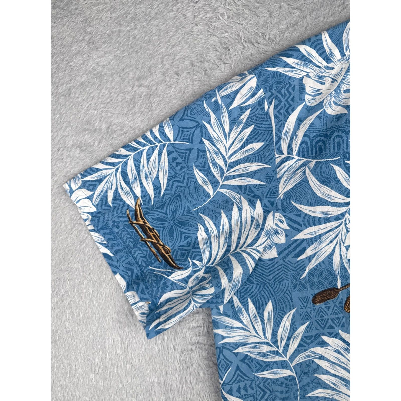 Vintage VINTAGE Royal Creations Hawaiian Shirt Men 3XL XXXL Blue Floral Boat Polyester Blend Size US XXL / EU 58 / 5 - 3 Thumbnail