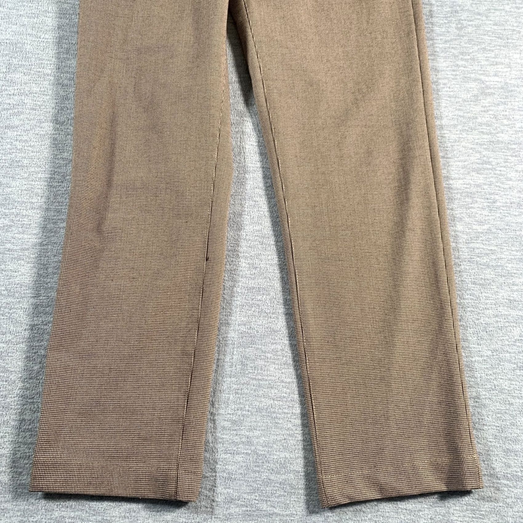 Zara Zara Pants Mens 30 Brown Slim Fit Dress Trousers Stretch Modern Check Pattern Size US 30 / EU 46 - 2 Thumbnail