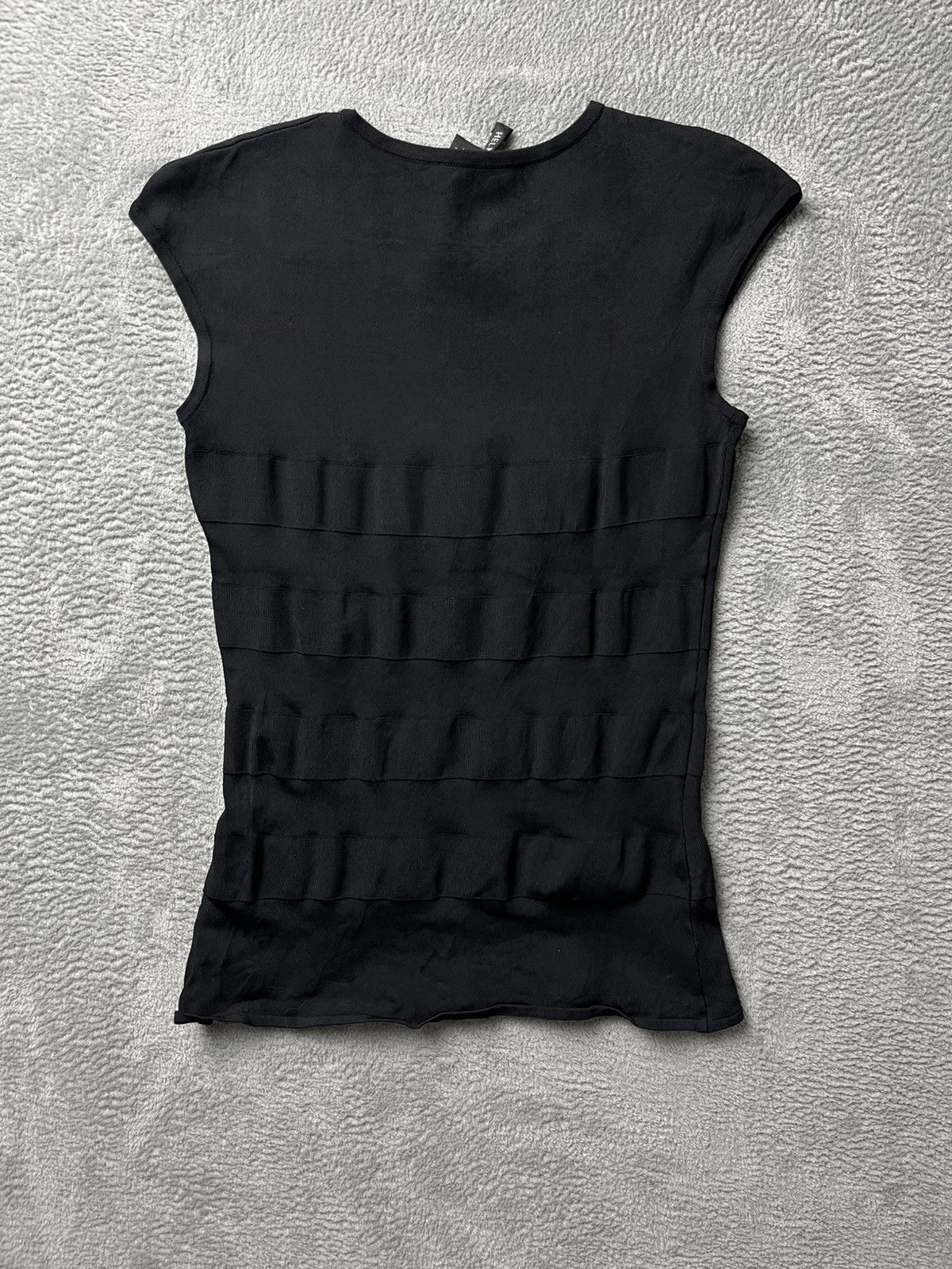Helmut Lang Helmut lang - S/S97 stripe textured sleeveless tank top Size US XS / EU 42 / 0 - 3 Thumbnail