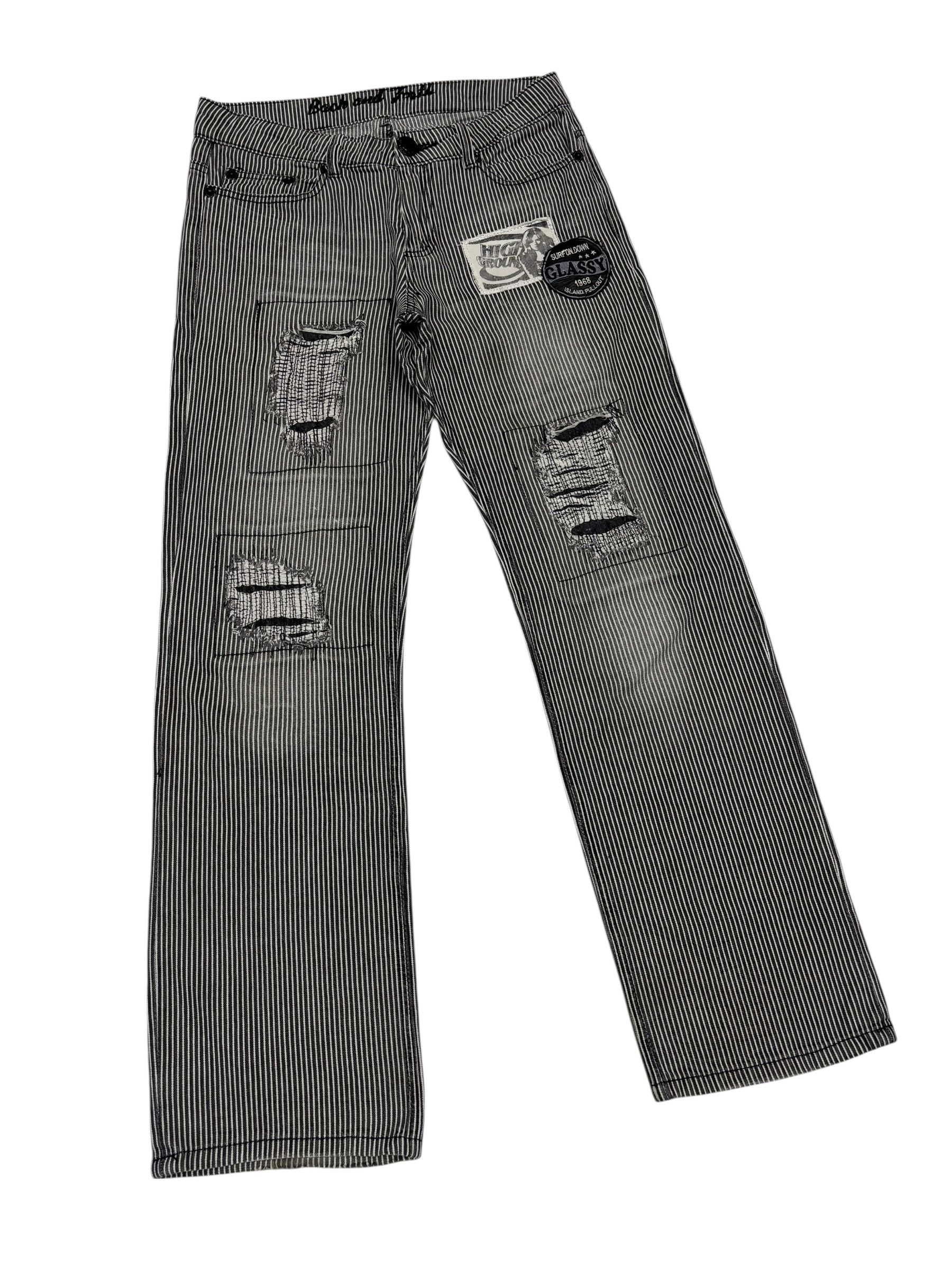 Hysteric Glamour Hysteric Glamour Style Hickory Stripe Back And Forth Jeans Size US 31 - 6 Thumbnail