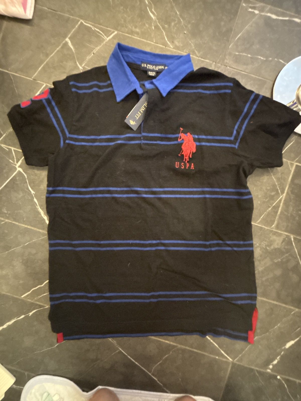 U.S. Polo Assn. Rare Blue Stripes Big Pony Ralph Lauren Polo Size US XL / EU 56 / 4 - 2 Thumbnail