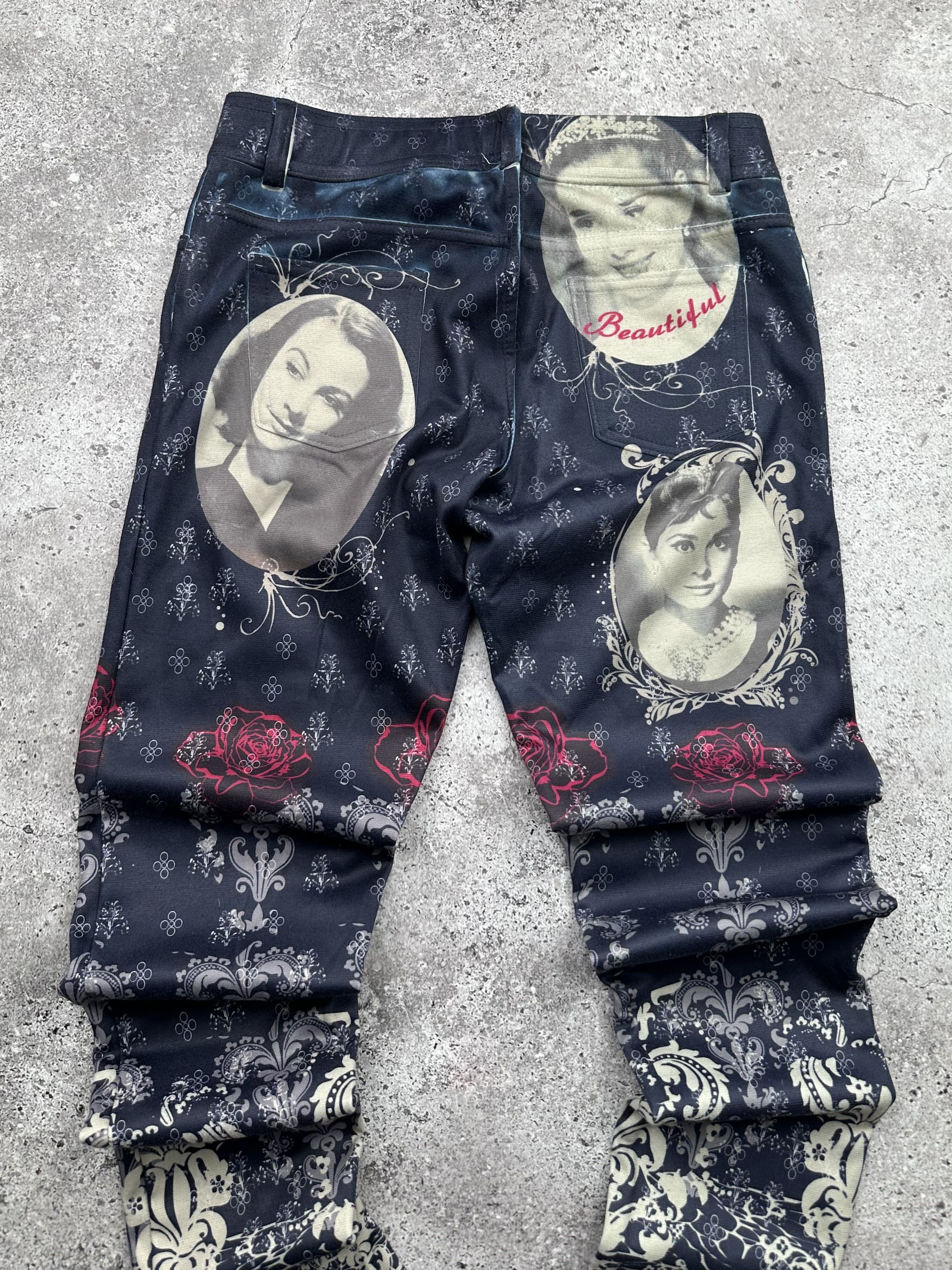 Vintage Vintage Printed Pants C541(V555) Size 26" / US 2 / IT 38 - 5 Thumbnail