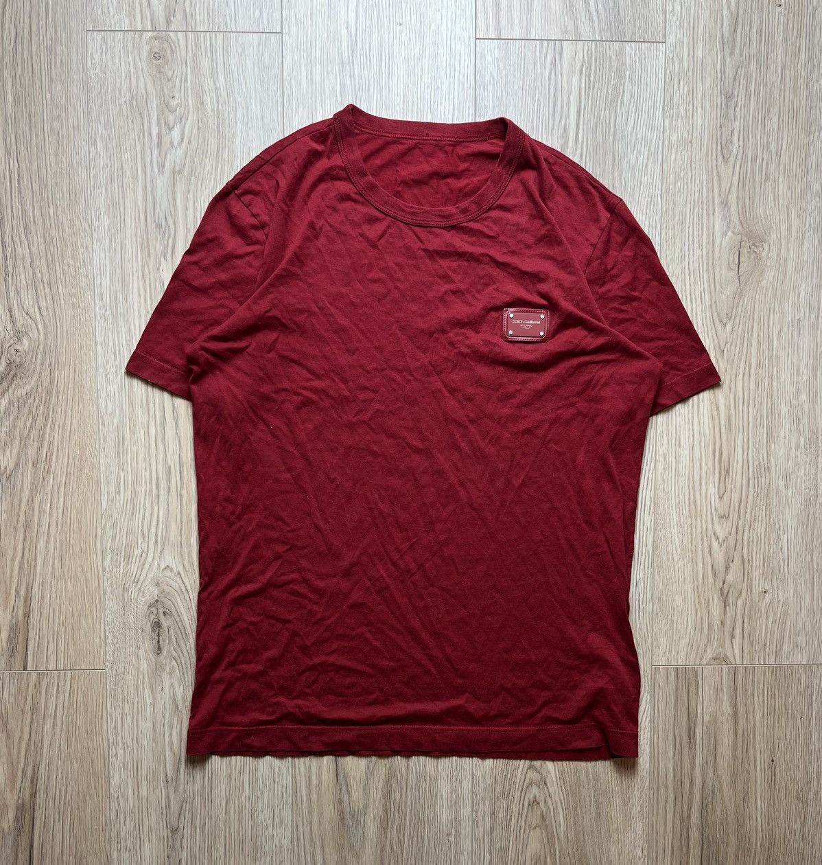 Dolce & Gabbana Dolce & Gabbana Red Plague Logo T-shirt Size US M / EU 48-50 / 2 - 1 Thumbnail