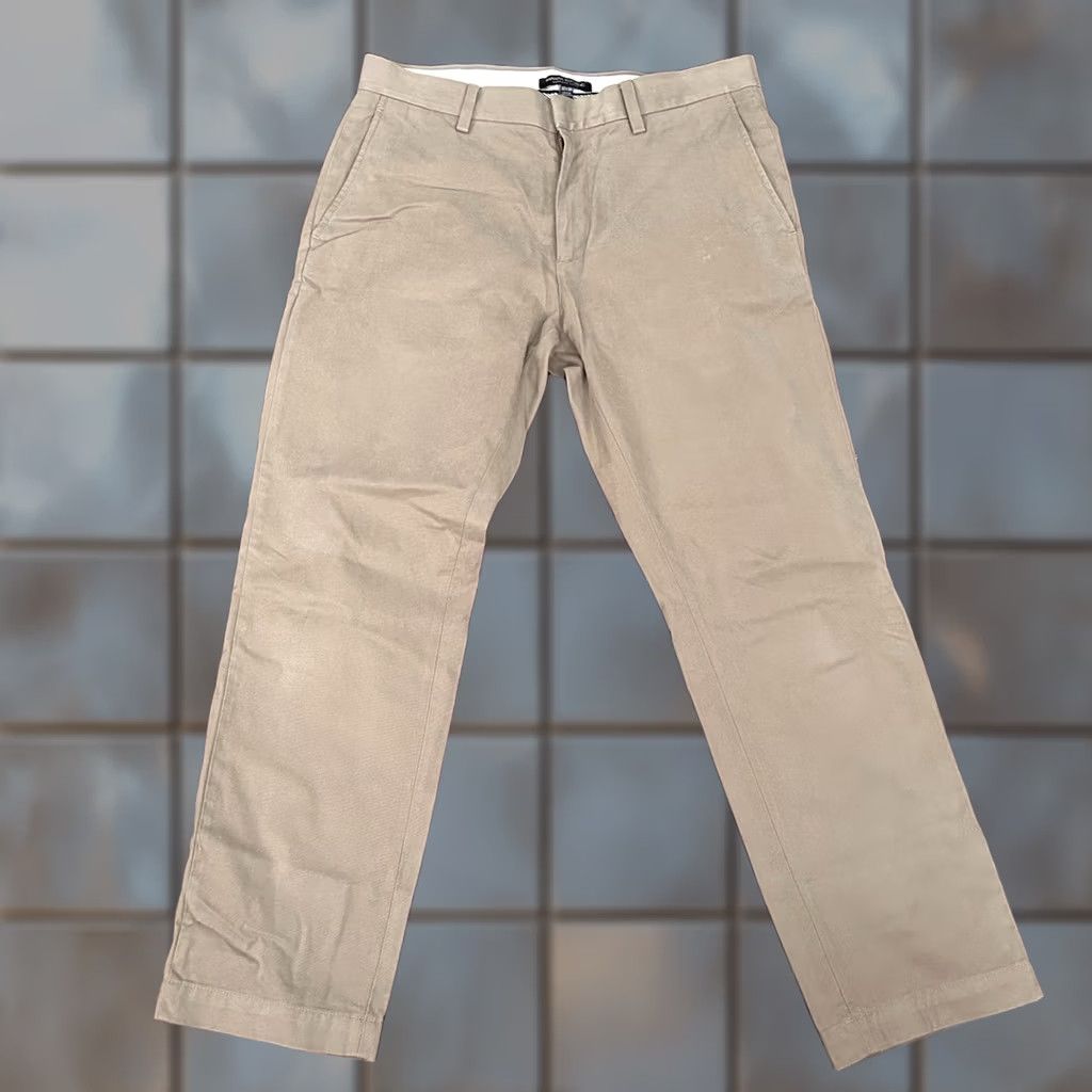 Banana Republic Banana Republic Pants 32 x 30 Emerson Chino Flat Front 100% Cotton Beige Mens Regular Straight Inseam 30 Size US 32 / EU 48 - 1 Thumbnail