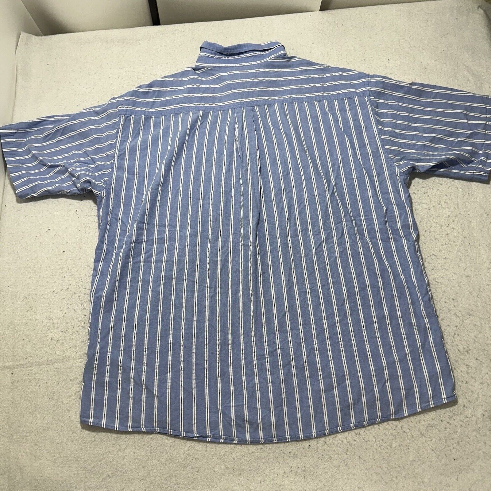 Other Talbots XL Button Down Shirt Light Blue White Striped Cotton Size US XL / EU 56 / 4 - 10 Thumbnail