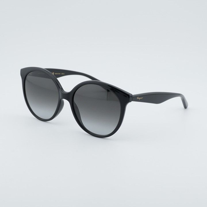 Salvatore Ferragamo Salvatore Ferragamo SF1071S 001 Sunglasses Black Round Frame Size ONE SIZE - 1 Thumbnail