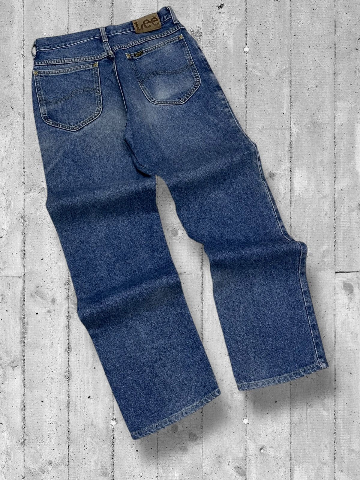 Designer × Lee × Vintage Vintage 1990s Designer Lee Raw Blue Denim Vintage Style Size US 27 - 9 Thumbnail