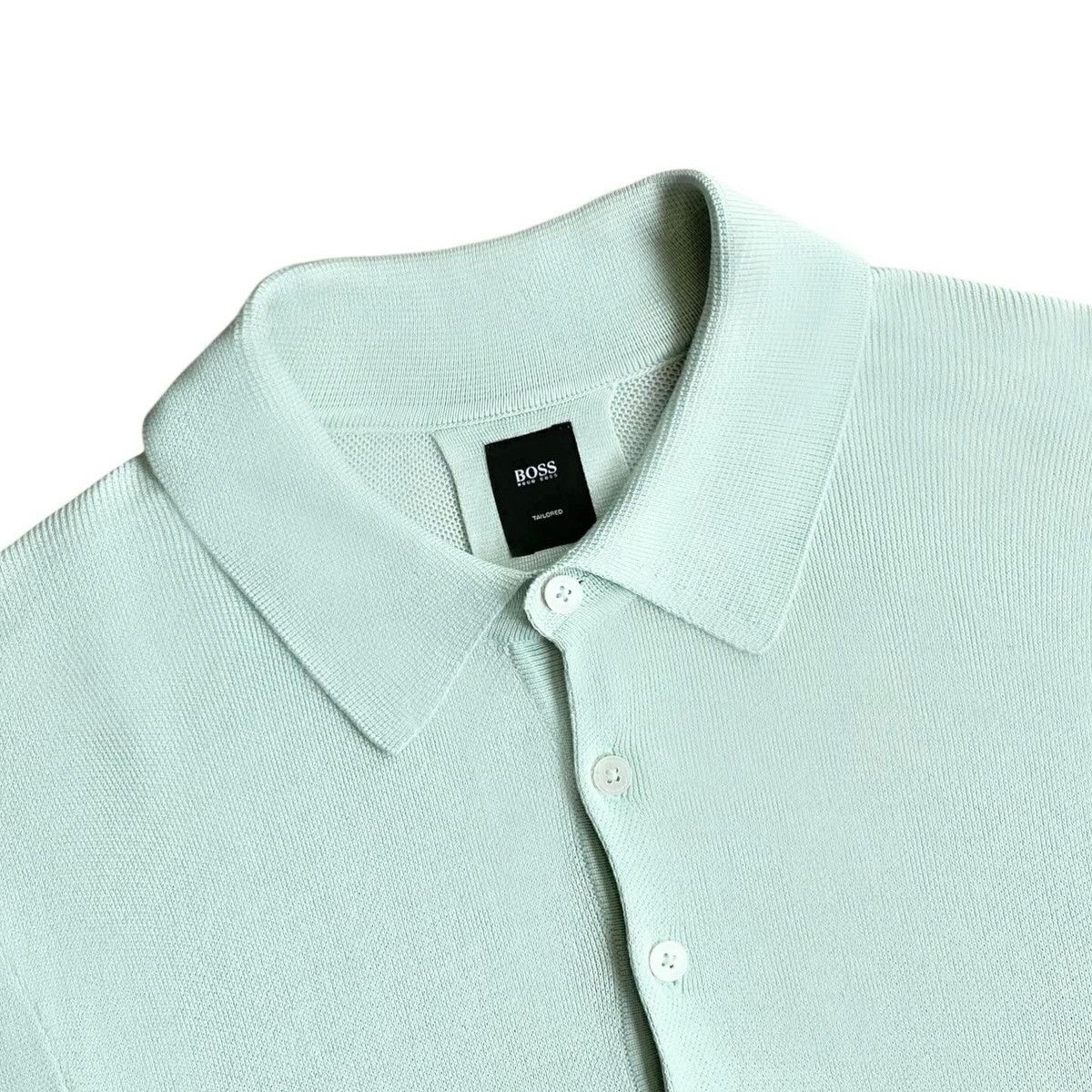 Hugo Boss Hugo Boss tailored body fit knit ss polo shirt mint Size US L / EU 52-54 / 3 - 3 Thumbnail