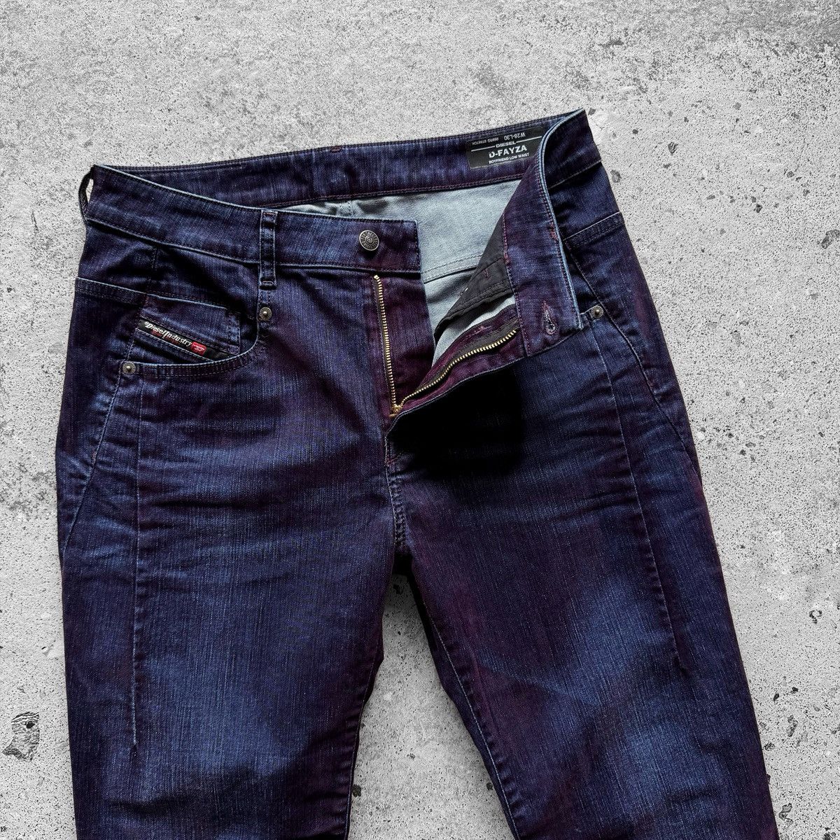 Designer × Diesel Diesel Womens D-Fayza Boyfriend Low Waist 069RQ Denim Jeans Size 30" / US 8 / IT 44 - 7 Thumbnail