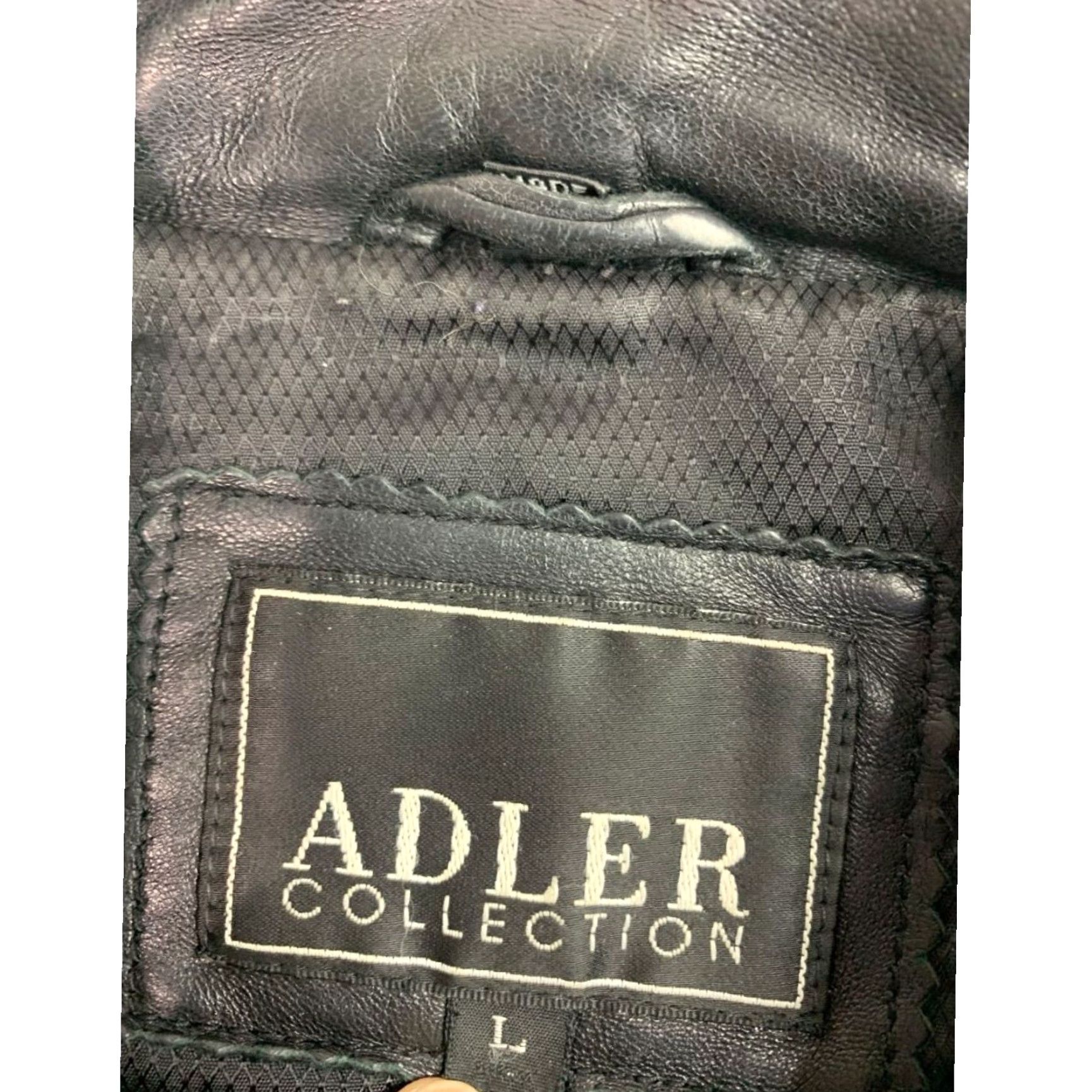 Skin VINTAGE Adler Collection Womens Jacket Coat Lamb Skin Black Zip Up Large L Size L / US 10 / IT 46 - 6 Thumbnail