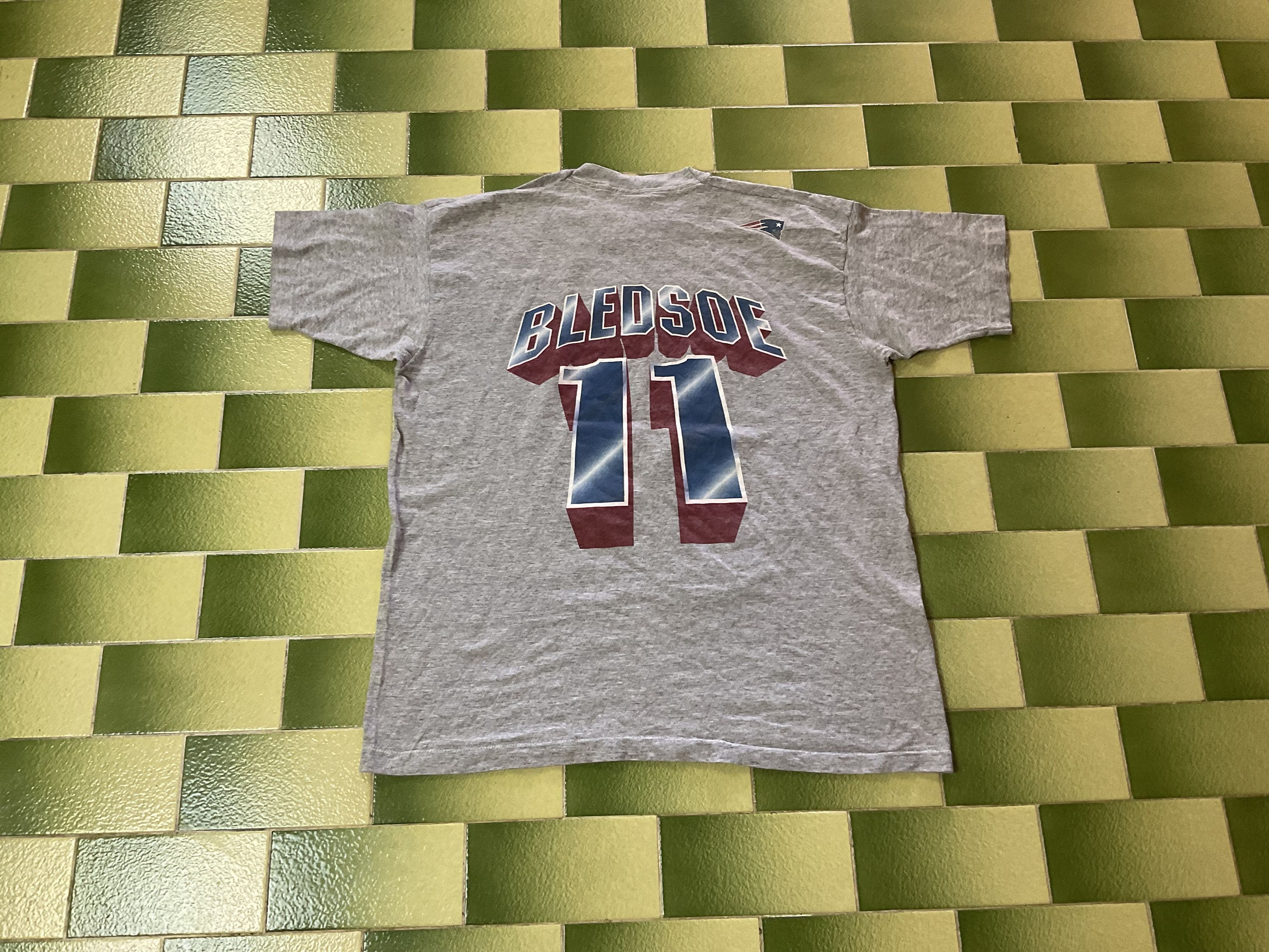NFL Vintage 1994 NFL New England Patriots Drew Bledsoe T-Shirt Size US XL / EU 56 / 4 - 2 Thumbnail