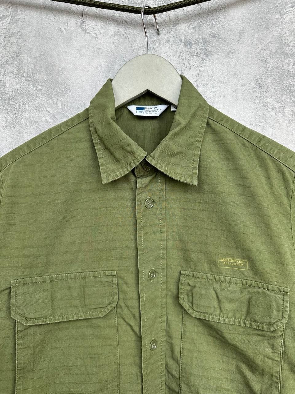 Levi's Vintage Clothing Levi's All-Duty Army Shirt Vintage 09/98 Portugal Striped Size US M / EU 48-50 / 2 - 4 Thumbnail