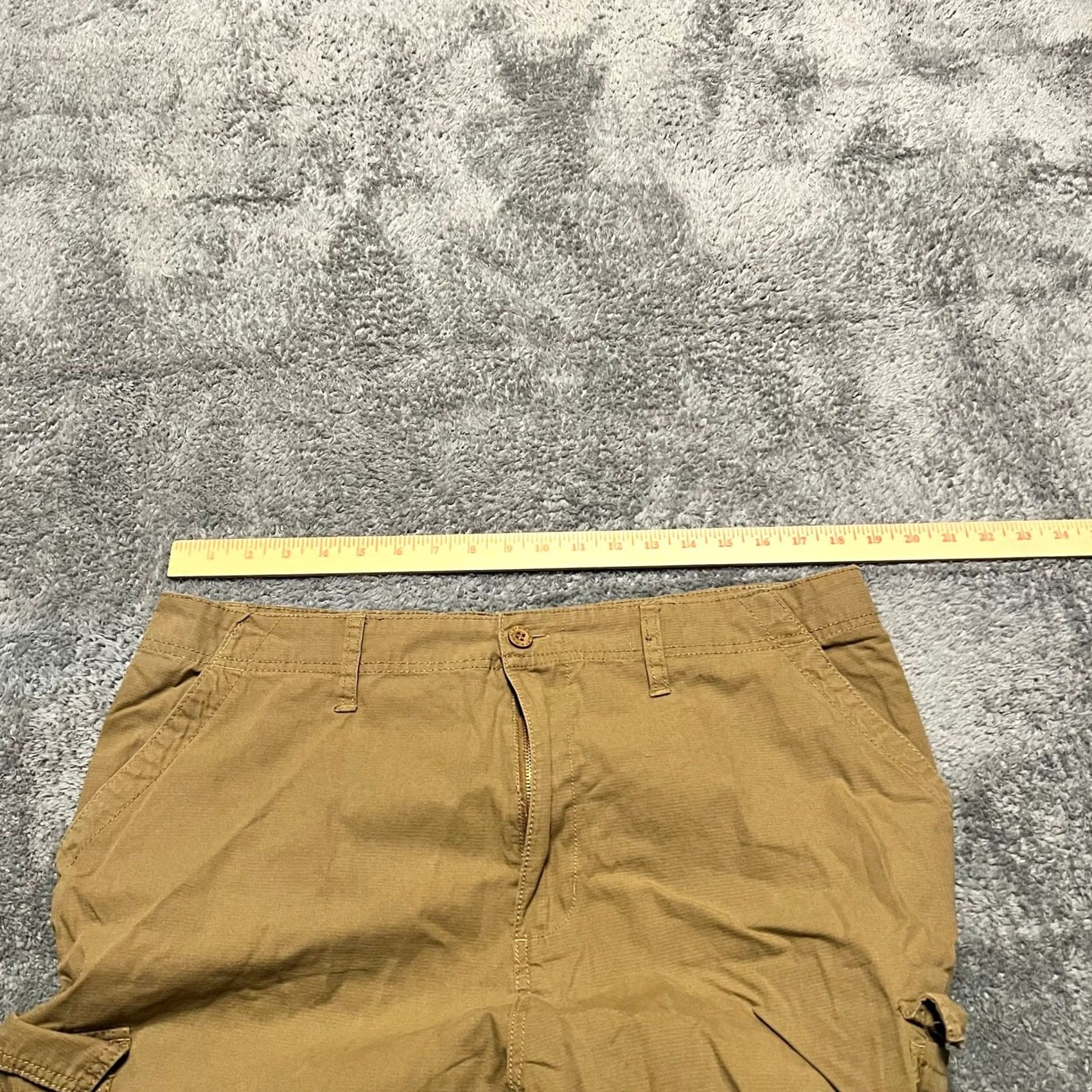 Airwalk Airwalk Shorts Mens 36 Light Brown Ripstop Cargo Longer Length Men 36 Regular Brown Cargo 37x11 Size US 36 / EU 52 - 6 Thumbnail