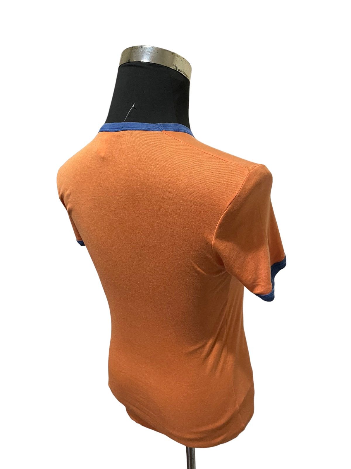 Dolce & Gabbana VTG '90s Dolce & Gabbana Italia Solarized Orange Ringer Tee Size S / US 4 / IT 40 - 9 Thumbnail