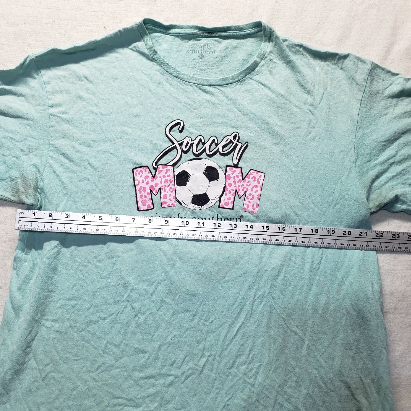 Vintage VINTAGE Simply Southern Shirt Womens XL Green Soccer Mom Biggest Fan T-Shirt 90s Football-Theme Size XL / US 12-14 / IT 48-50 - 5 Thumbnail