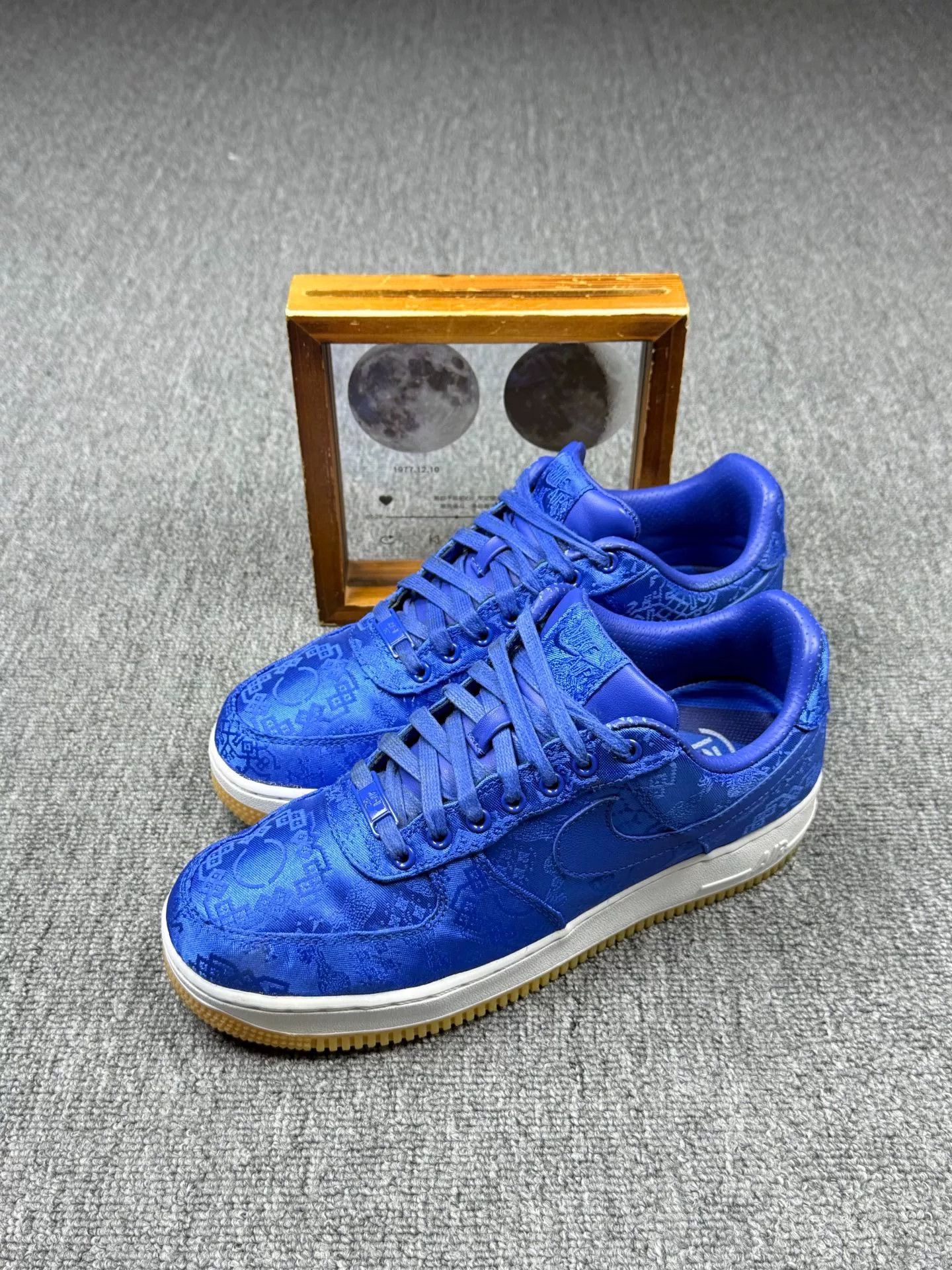 Nike Nike AF1 Blue Lowtop Sneakers 8 Men Size US 8 / EU 41 - 1 Thumbnail