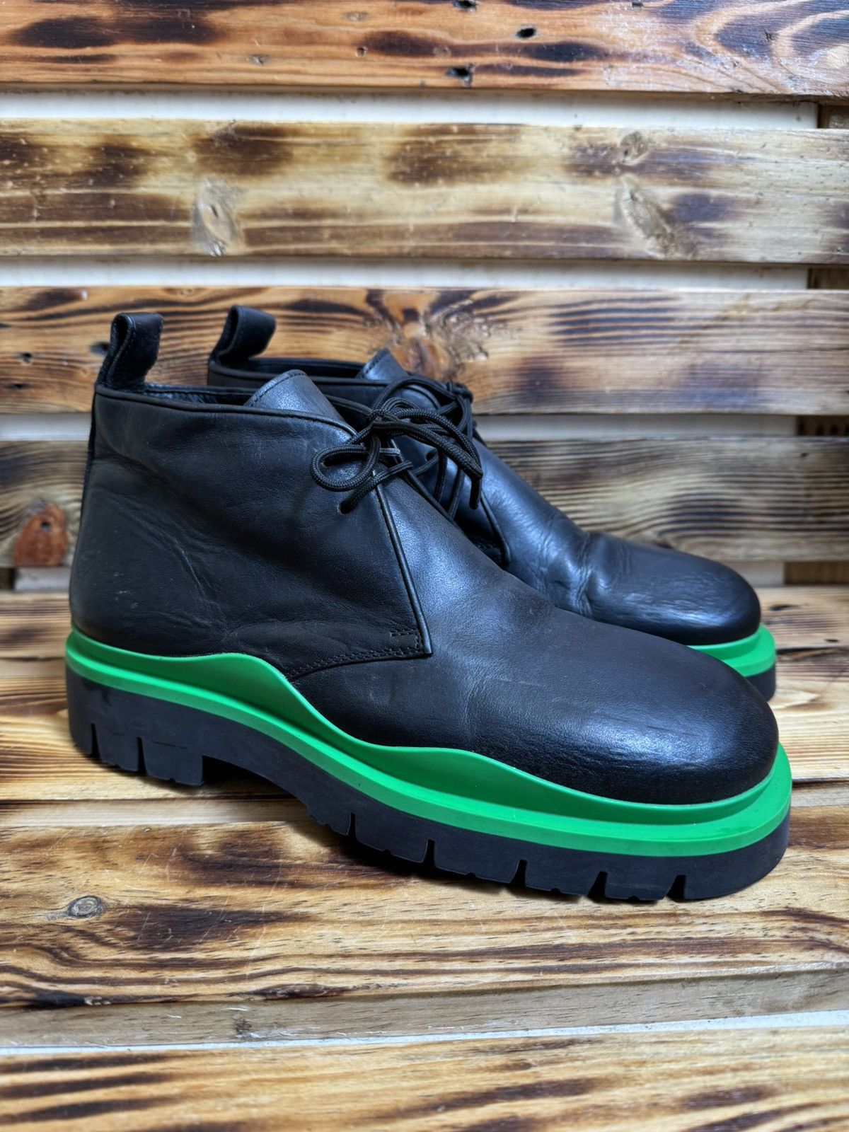 Bottega Veneta Tire ankle lace up boots Size US 7 / EU 40 - 2 Thumbnail