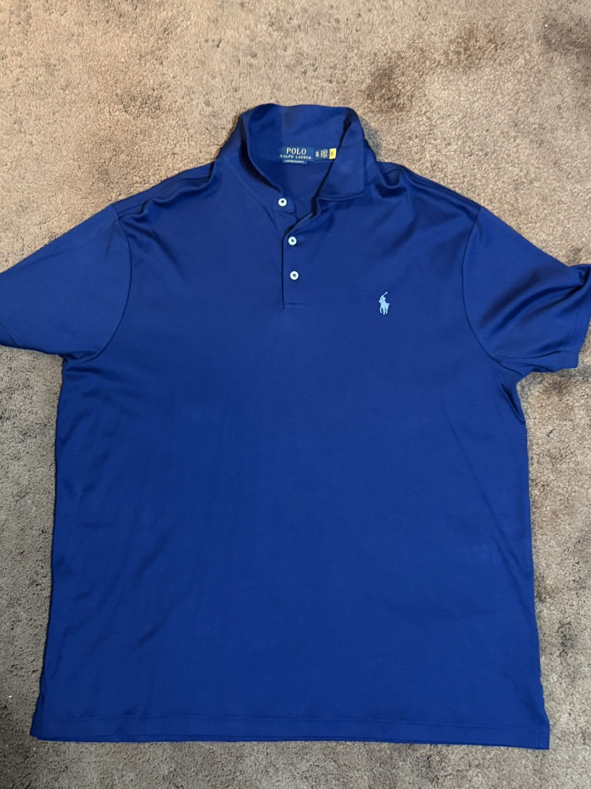 Polo Ralph Lauren Blue Polo Collar Shirt Size US XL / EU 56 / 4 - 1 Thumbnail