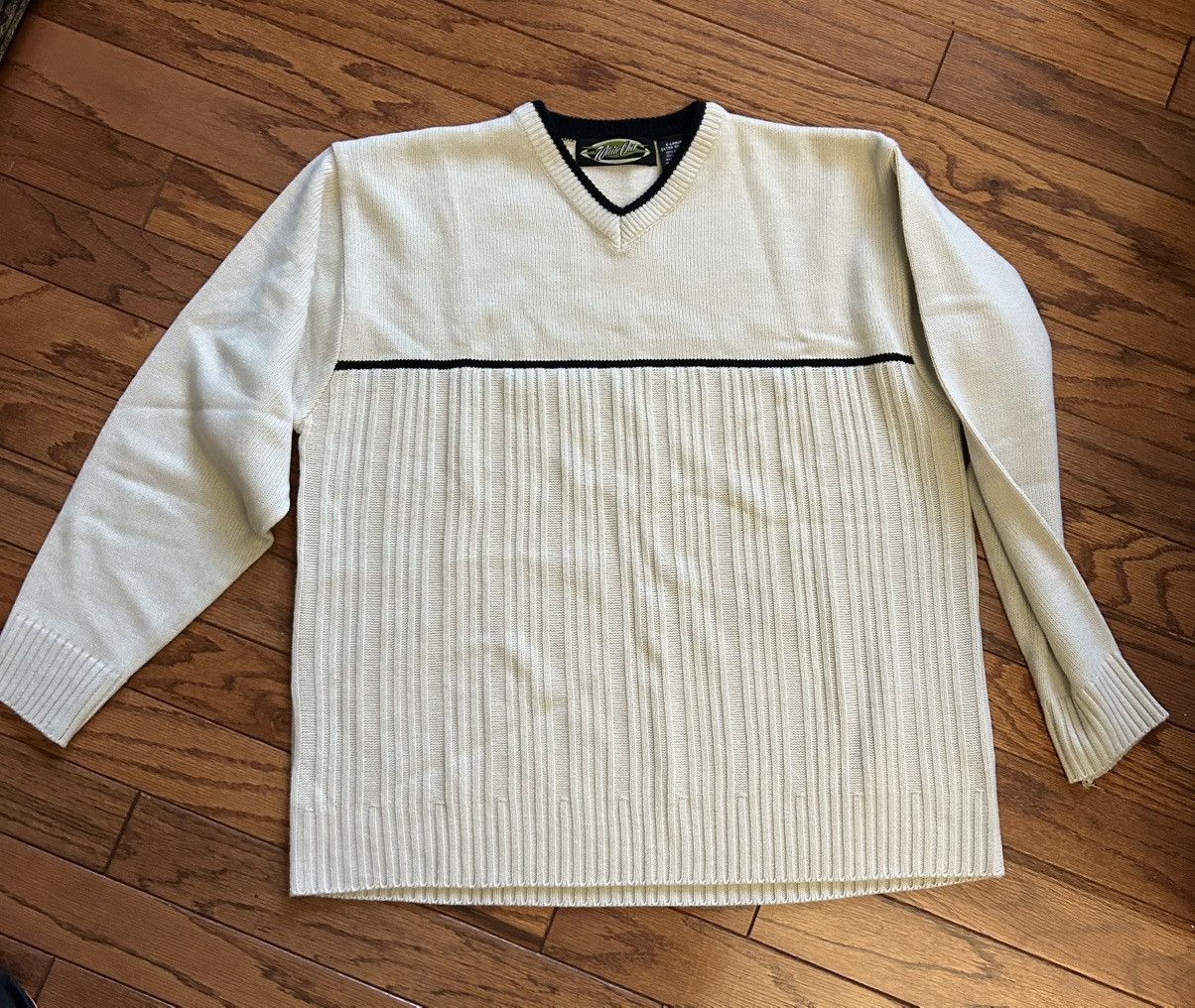Vintage Vintage White Out Sweater Knit Size US XL / EU 56 / 4 - 1 Thumbnail
