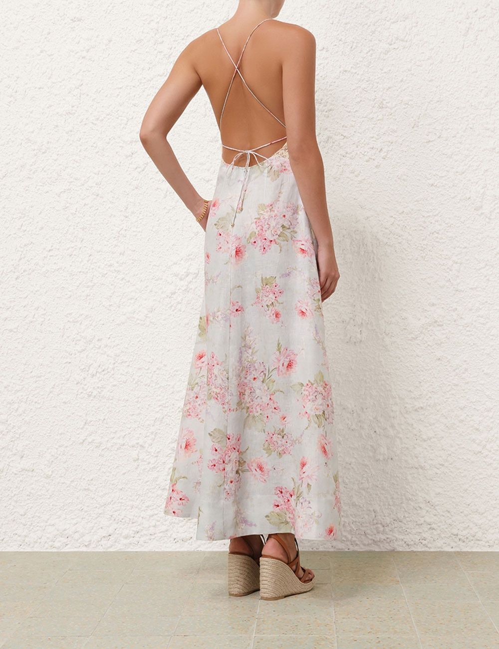 oc11z0525 Halliday A Line Maxi Dress in Multicolor