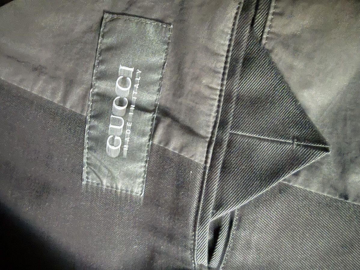 Gucci GUCCI-Black 100% Cotton Double-Breasted Jacket-Field Coat XL Size US L / EU 52-54 / 3 - 11 Thumbnail