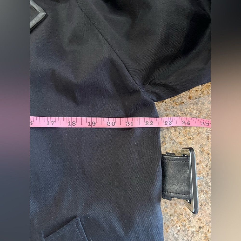The Kooples The Kooples LEMAL Trench Coat Black Leather Belt Cotton Siz Size XS / US 0-2 / IT 36-38 - 7 Thumbnail