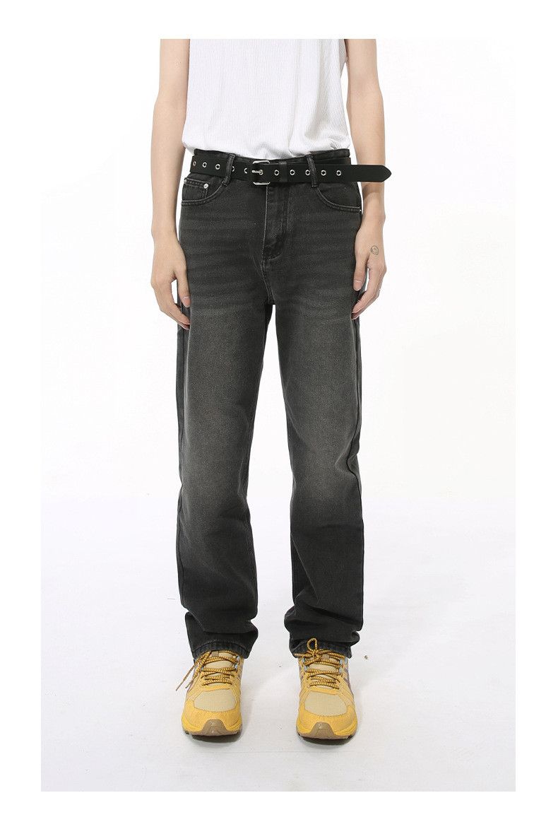 Japanese Brand × Jean Men's grey straight-leg all-match casual washed jeans Size US 32 / EU 48 - 2 Thumbnail