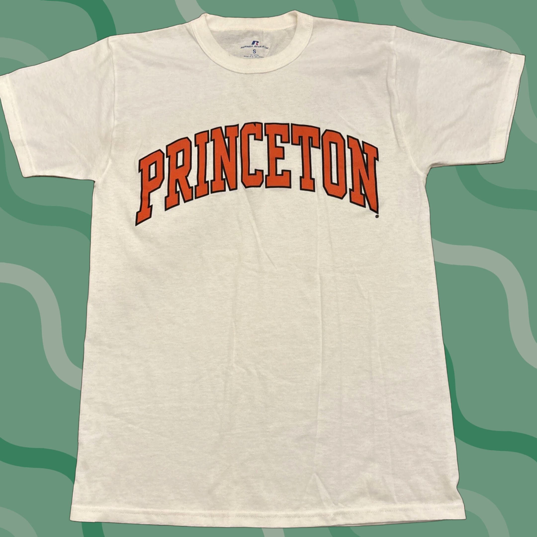 Russell Athletic Princeton Shirt Russell Athletic Crew Neck Short Sleeve White Graphic Print Men S Small University Classic Modern Size US S / EU 44-46 / 1 - 1 Thumbnail